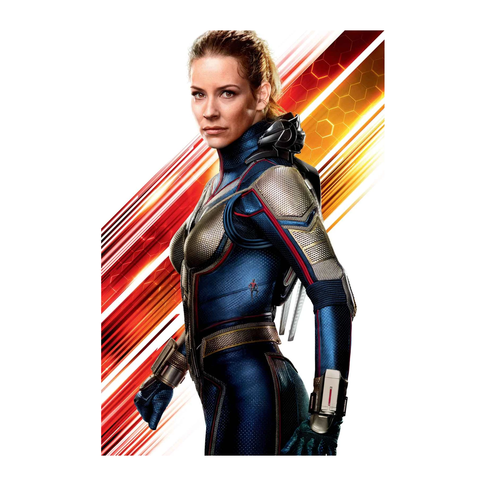 Epic Wasp Superhero Action Blue Gold Wall Art