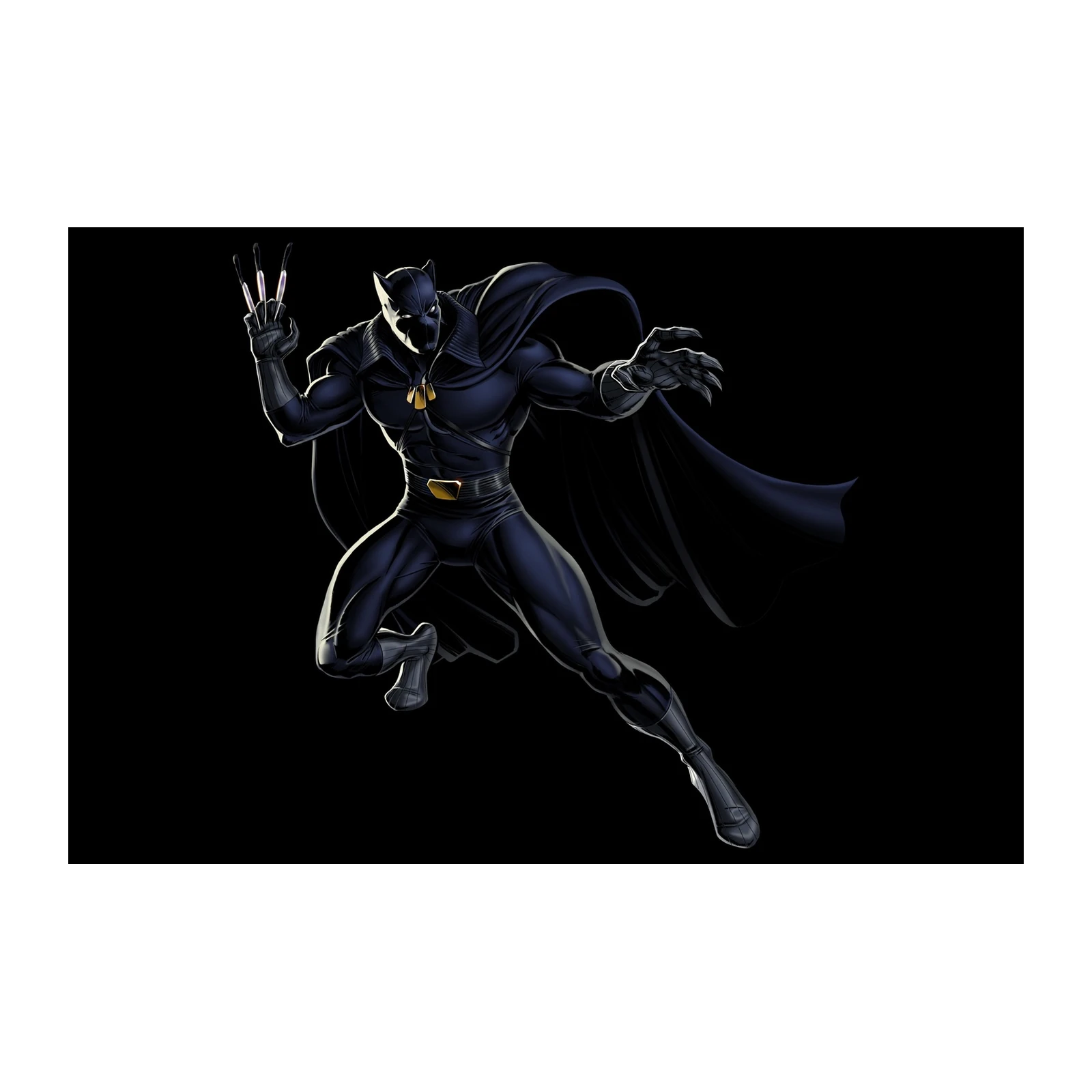 Black Panther Action Pose Wall Art