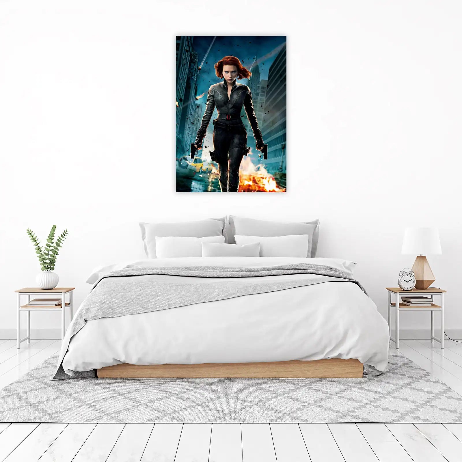 Black Widow Action Scene Wall Art