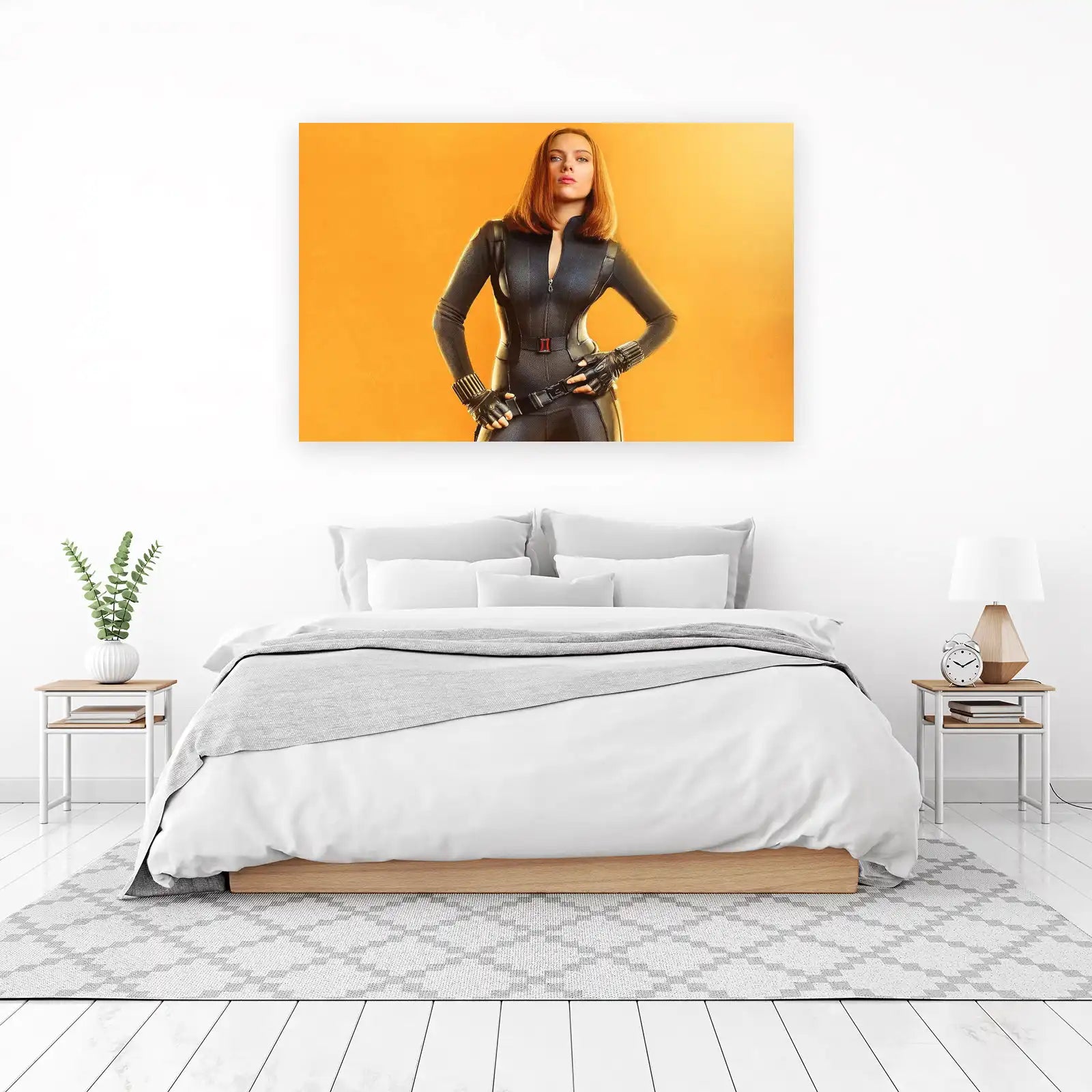 Black Widow Action Pose Wall Art