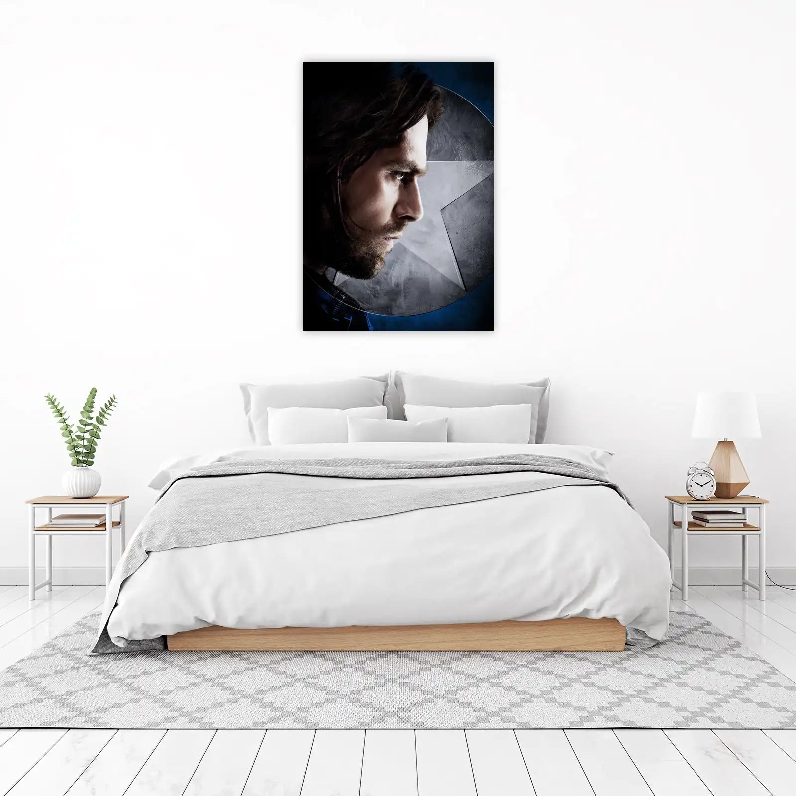 Winter Soldier Intense Portrait Wall Art