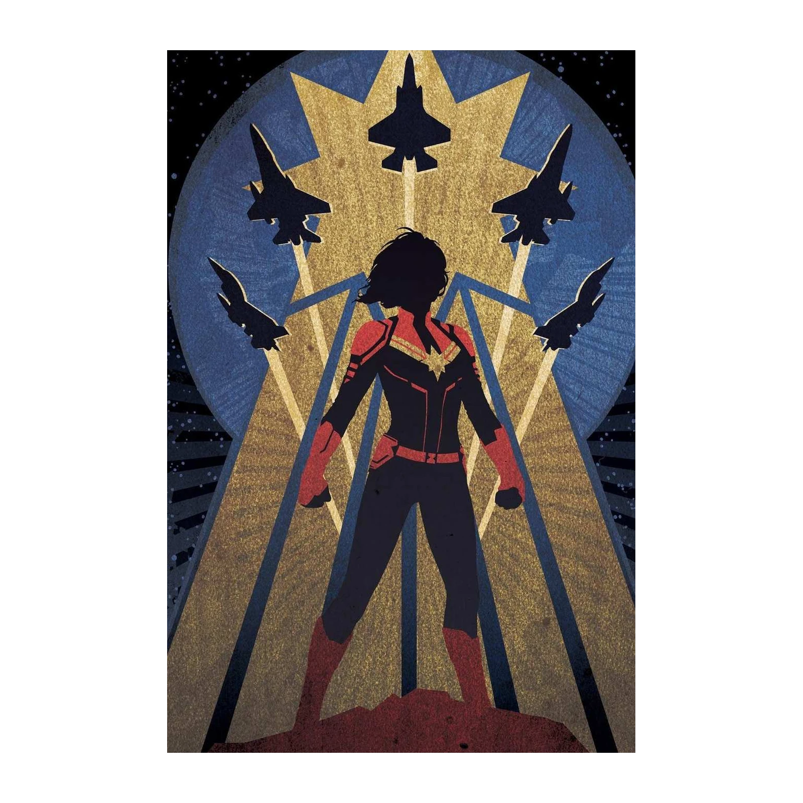 Superhero Jet Fighter Wall Art
