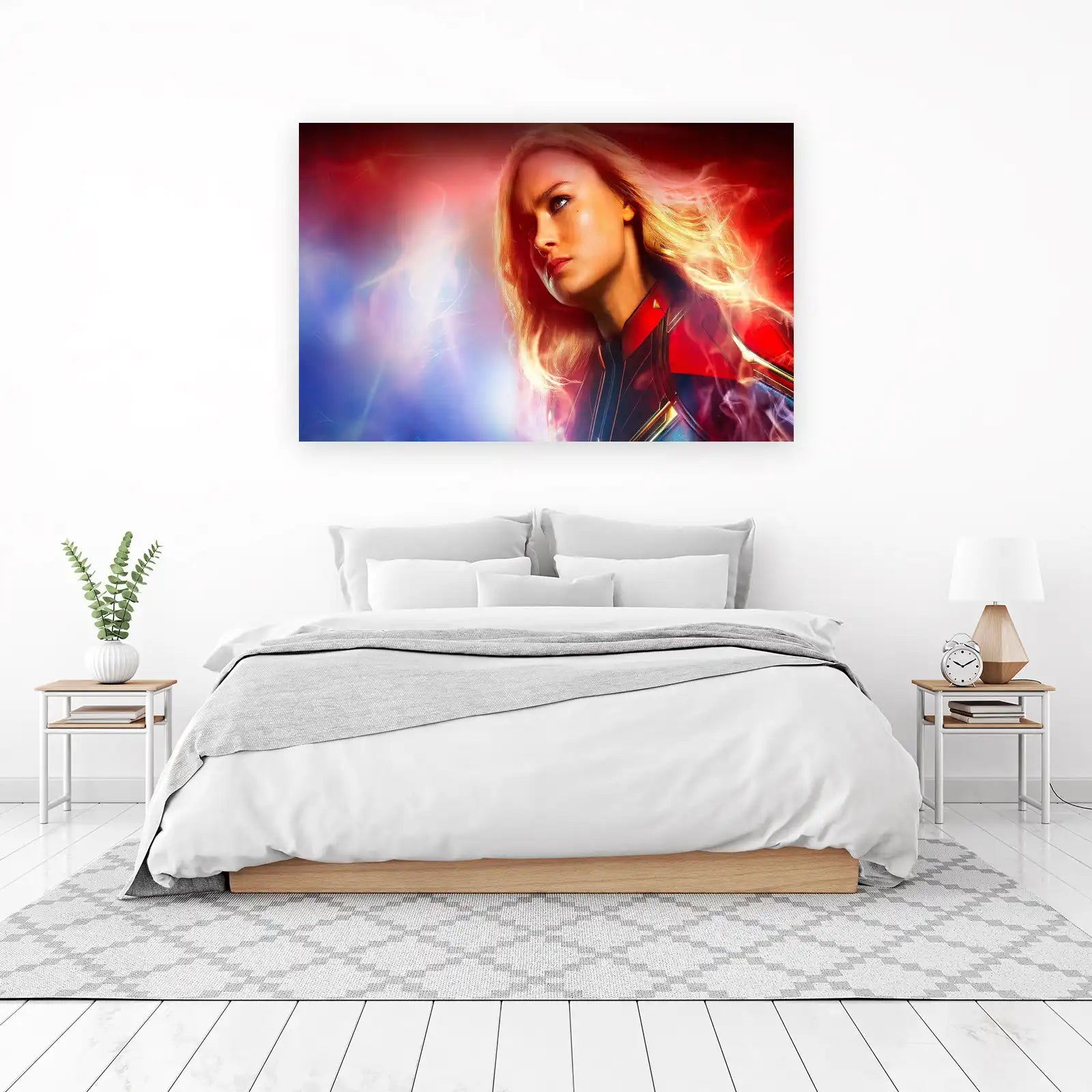 Captain Marvel Power Glow Wall Art