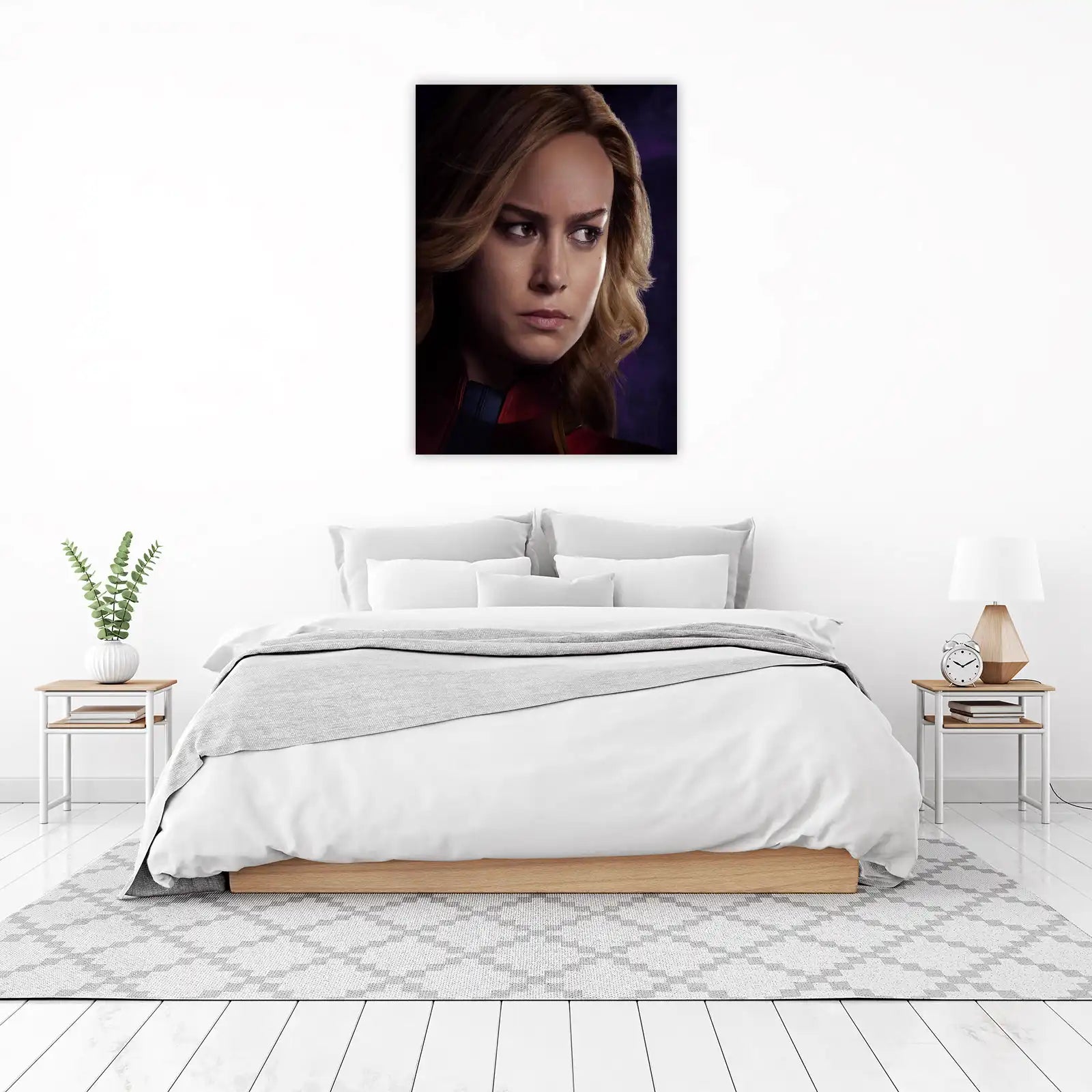 Captain Marvel Fierce Portrait Wall Art