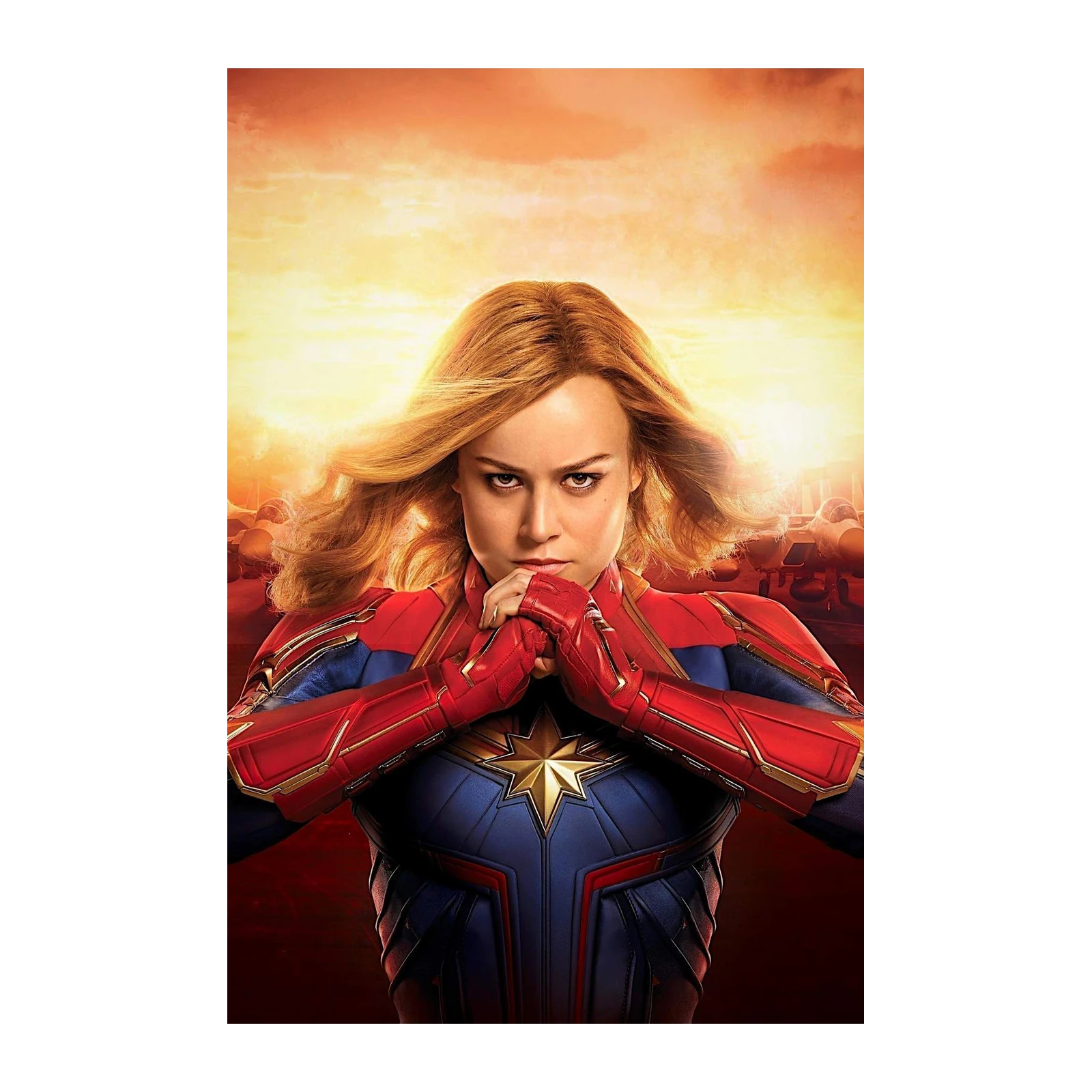 Captain Marvel Fierce Stance Wall Art