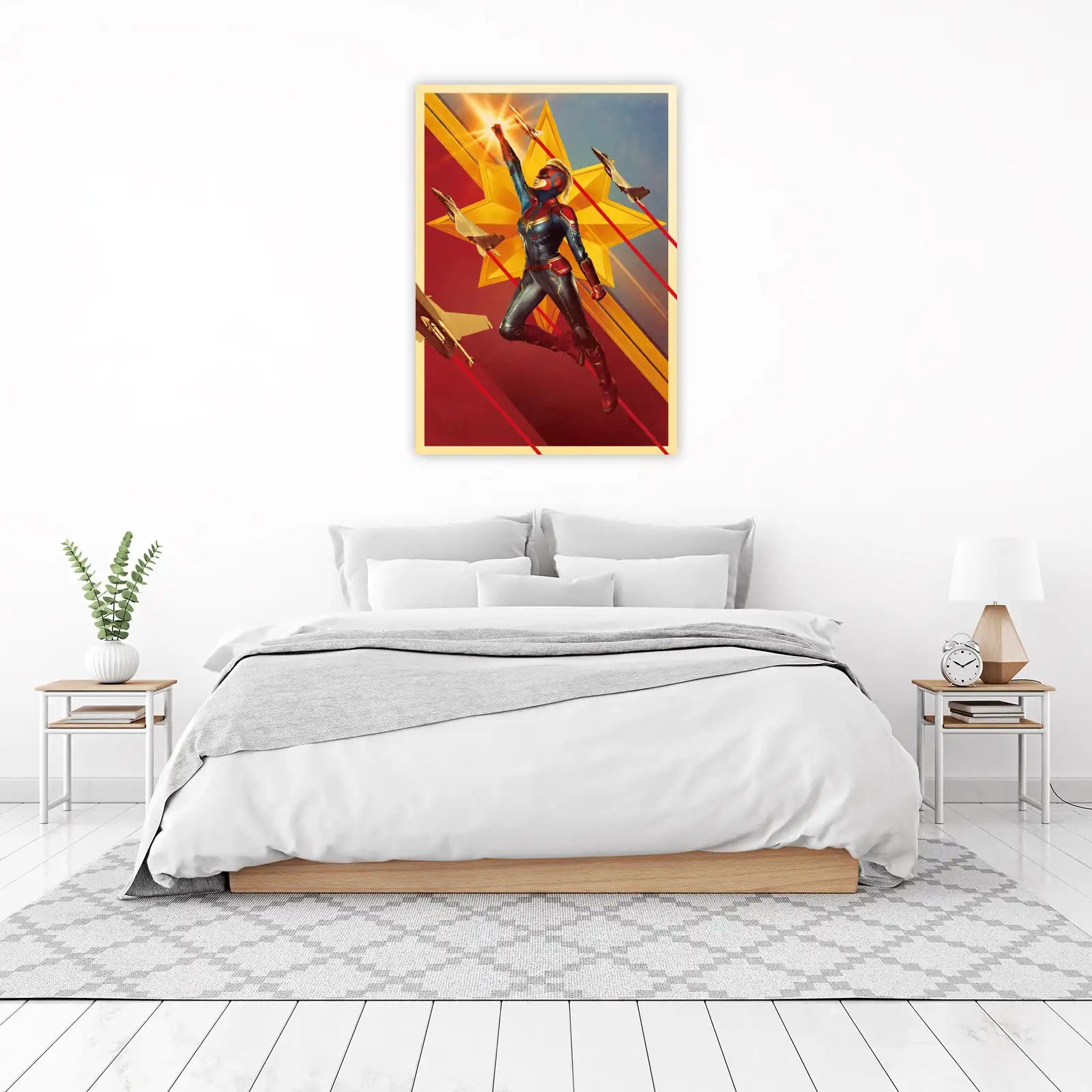 Captain Marvel Soaring High Wall Art