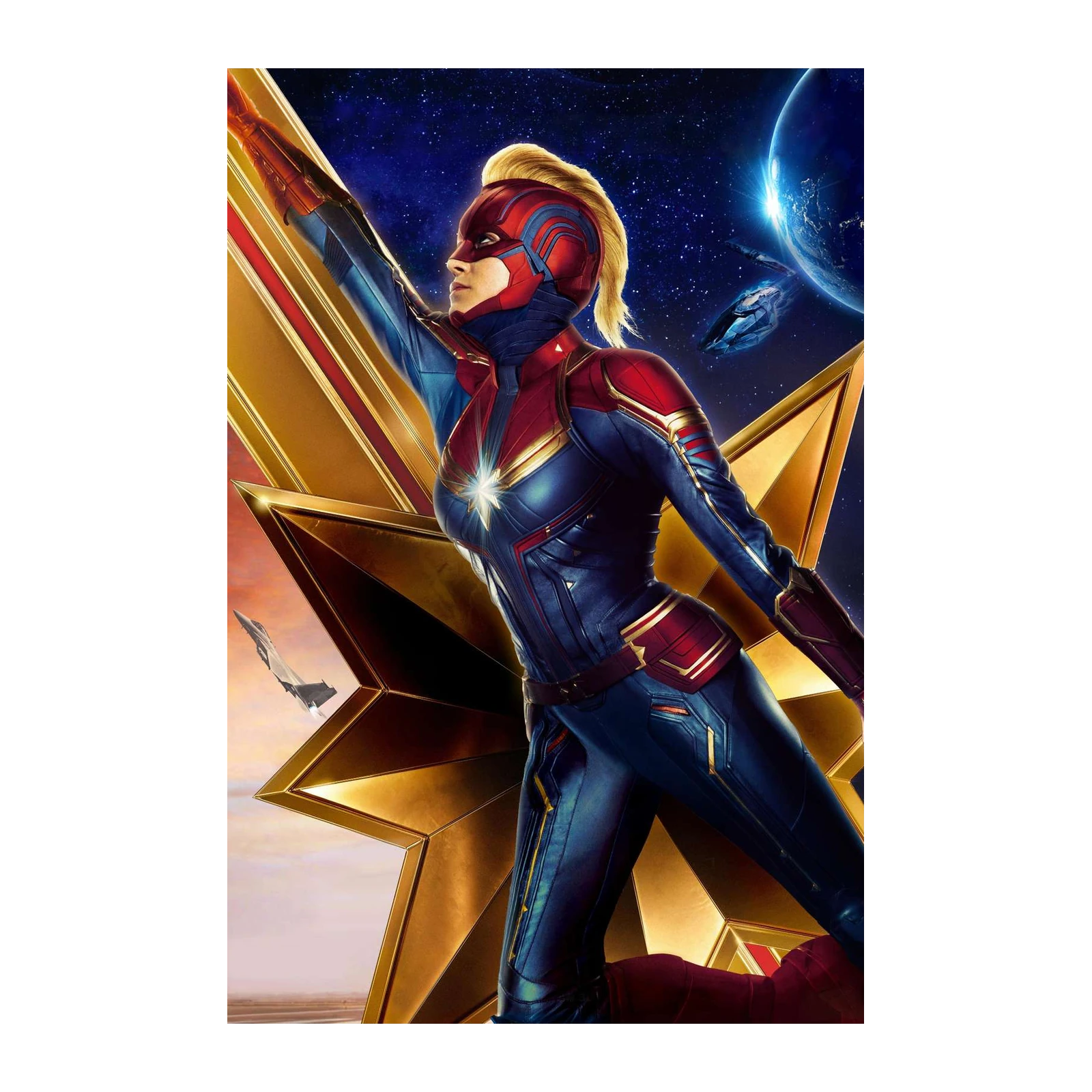 Captain Marvel Cosmic Power Wall Art