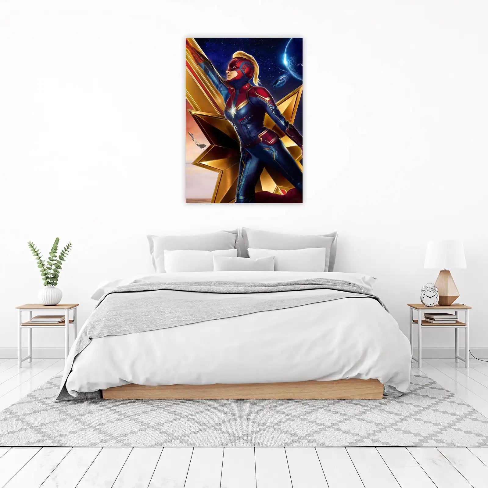 Captain Marvel Cosmic Power Wall Art