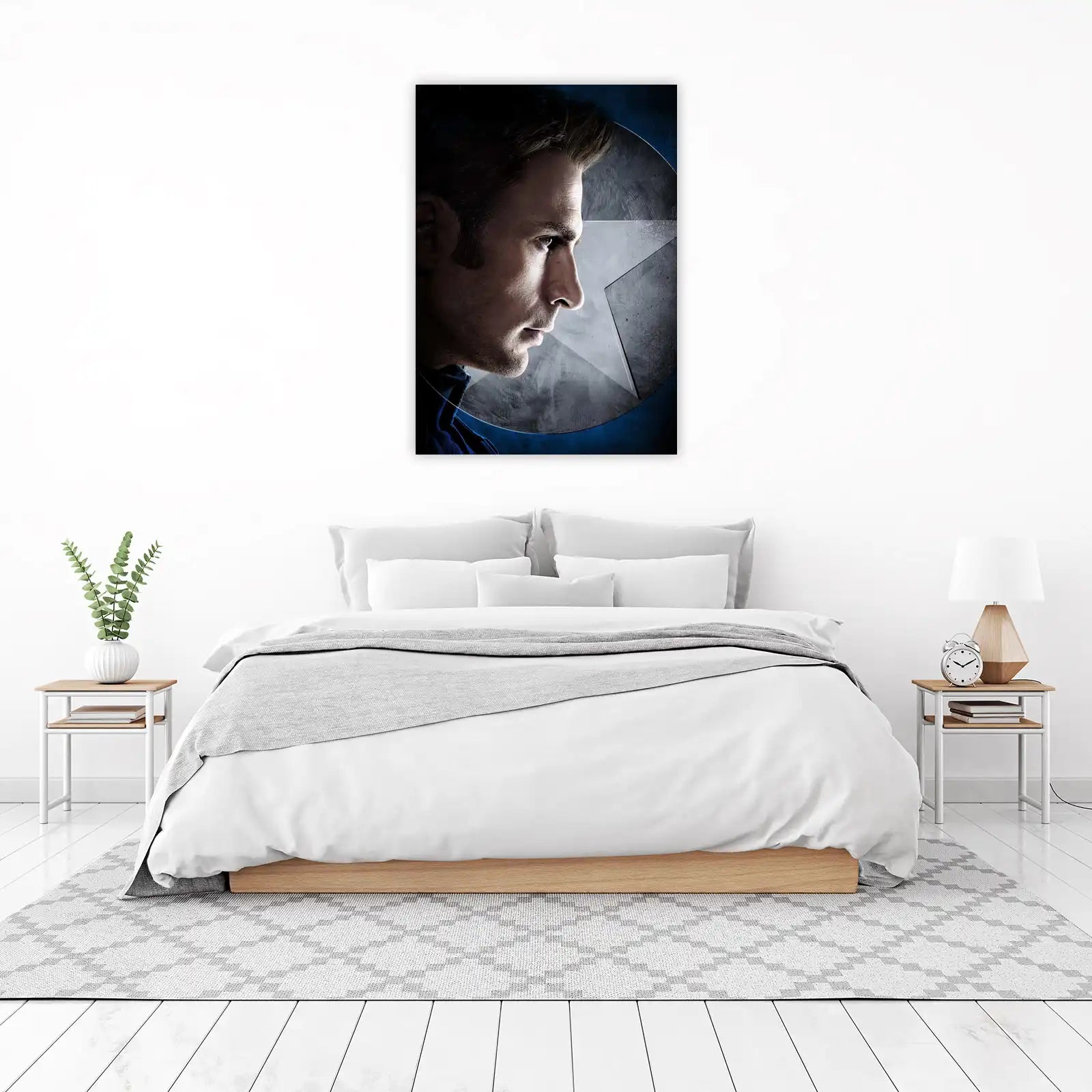 Captain America Determined Profile Wall Art