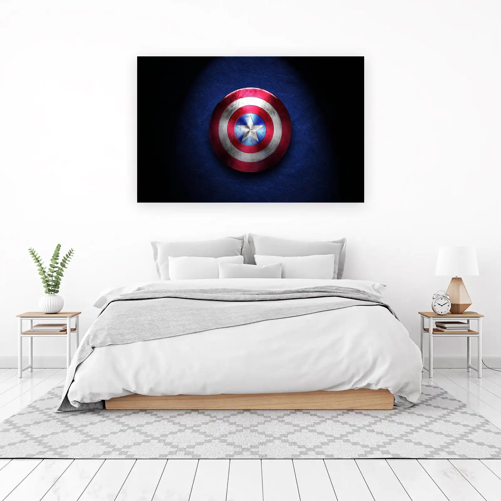 Captain America Shield Iconic Comic Wall Art