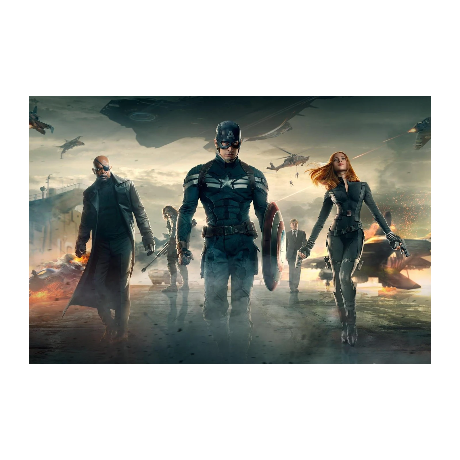 Superhero Team Action Wall Art