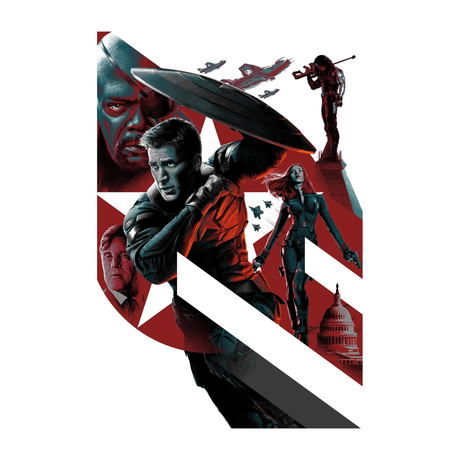 Captain America Fight for Freedom Wall Art