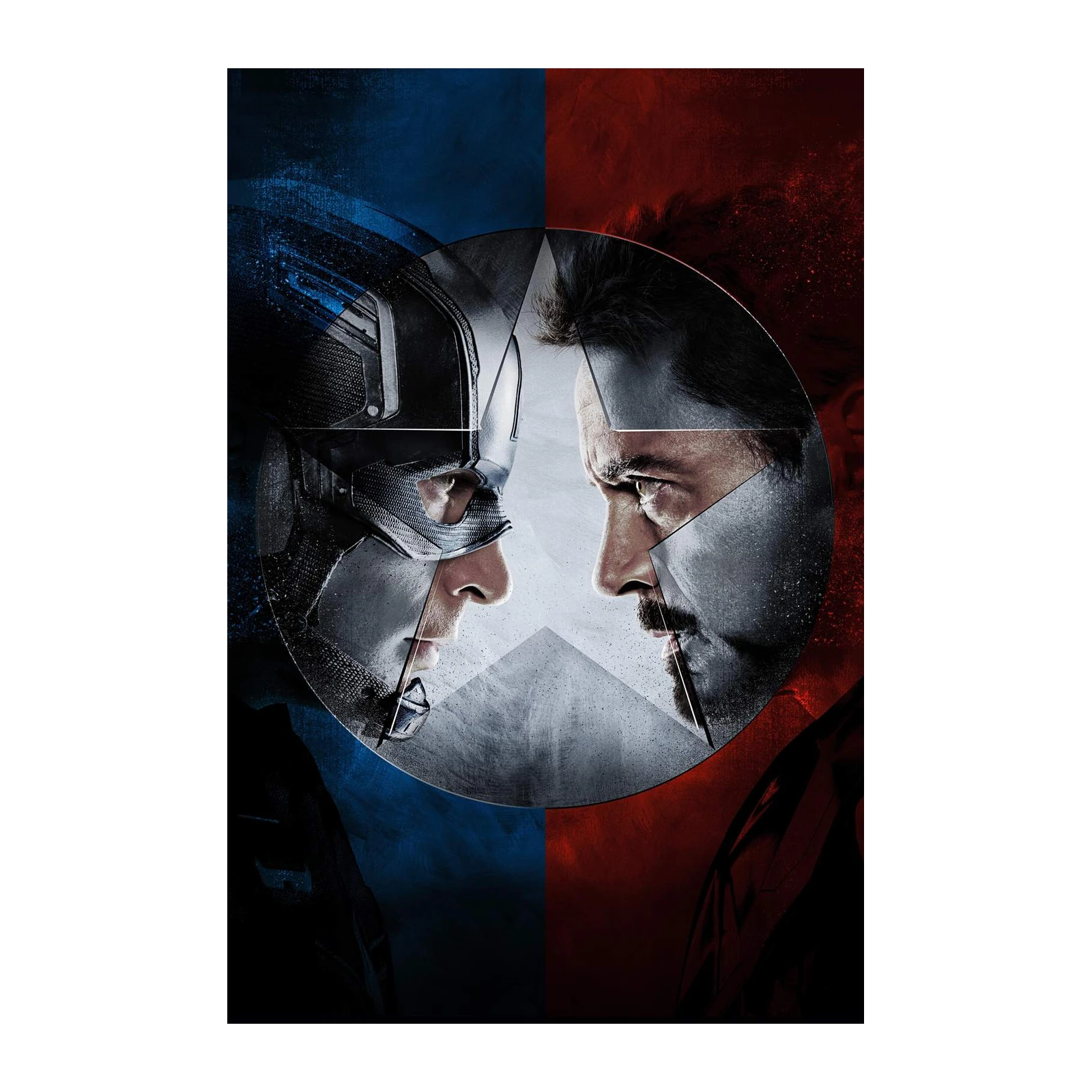 Captain America vs Iron Man Wall Art