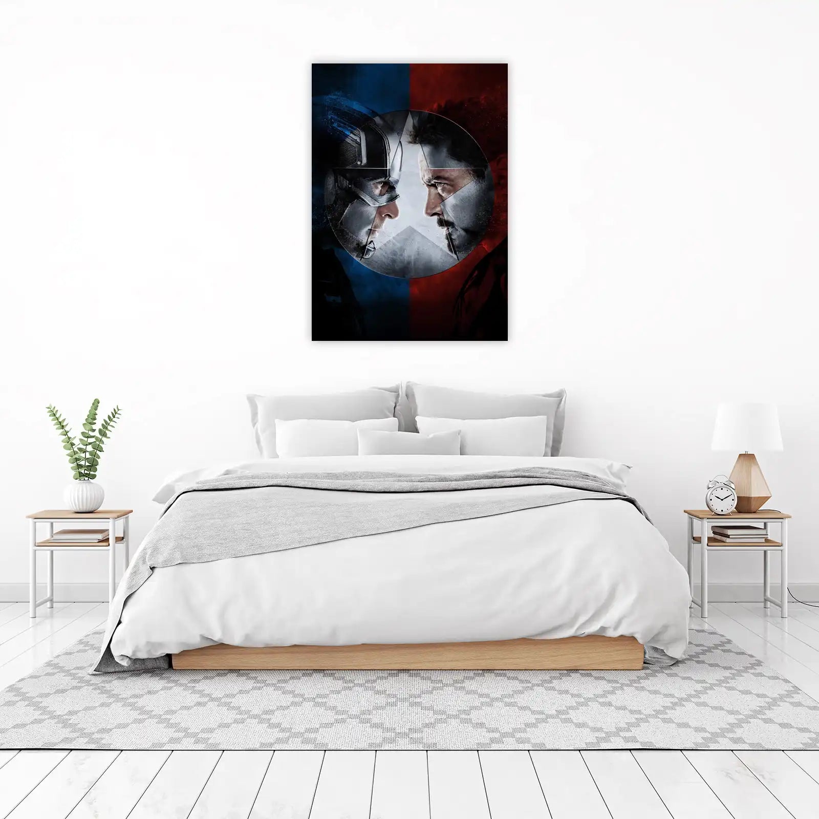 Captain America vs Iron Man Wall Art