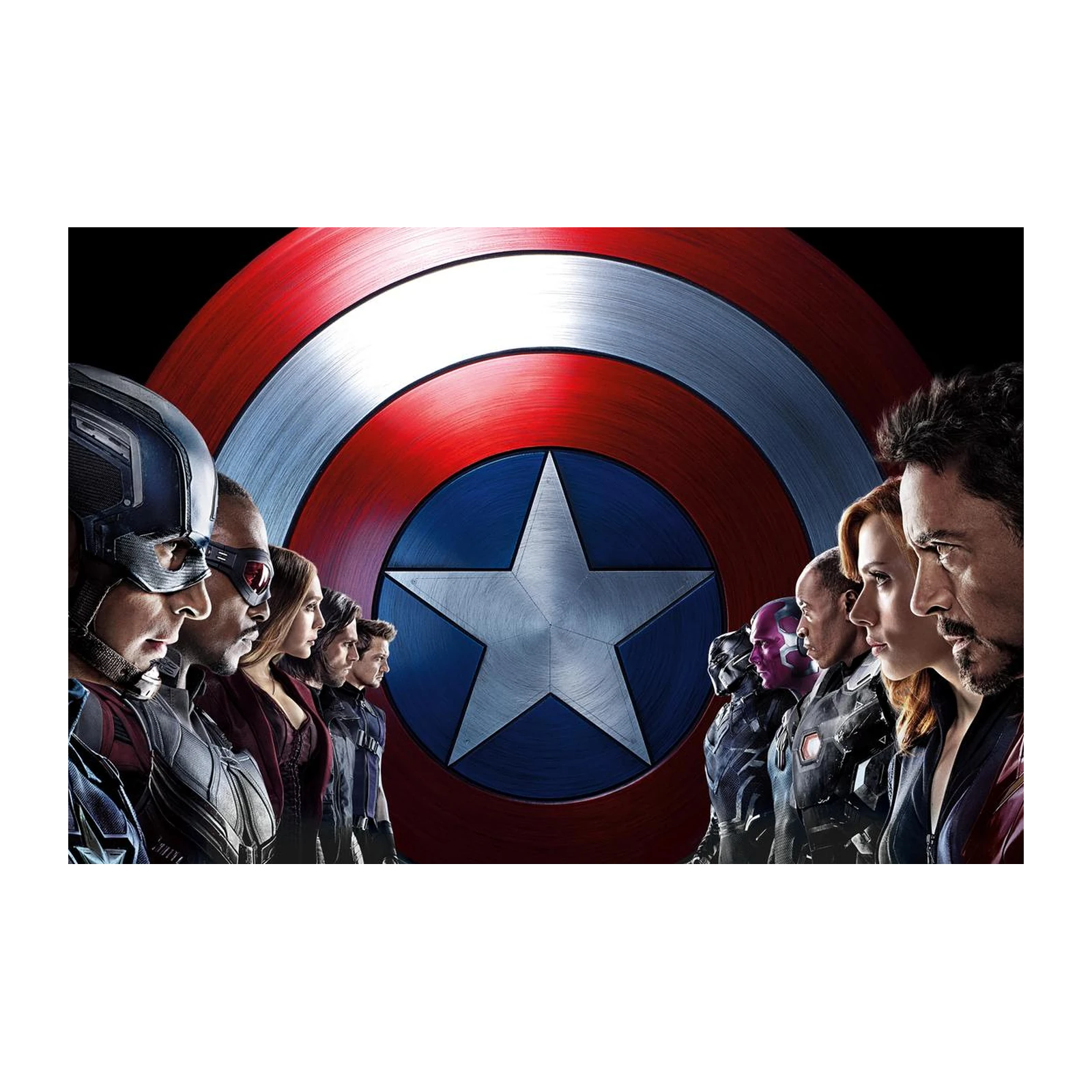 Epic Superhero Team-Up Wall Art