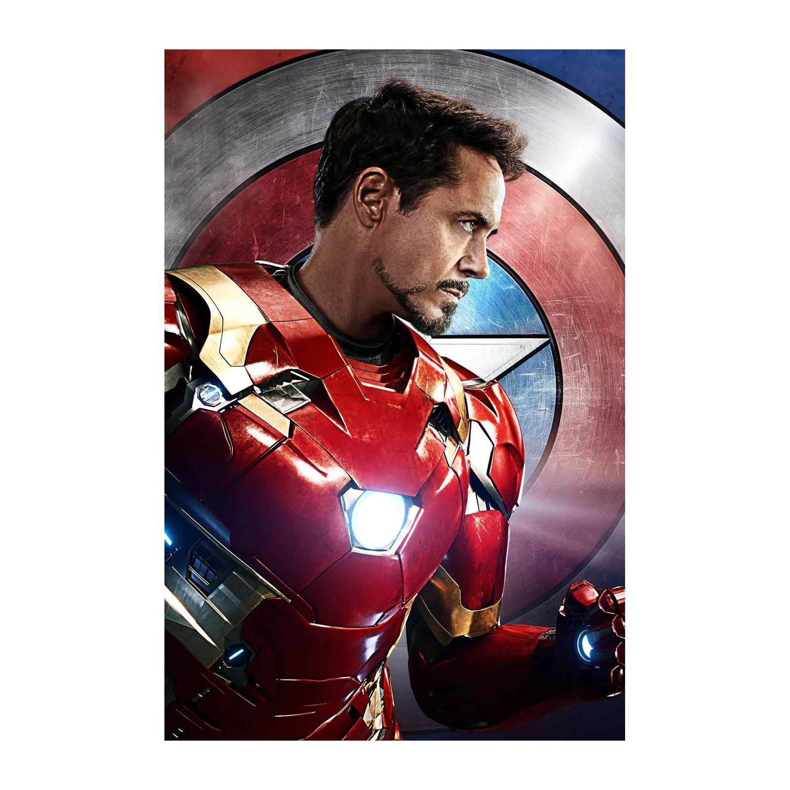 Iron Man & Captain America Shield Wall Art