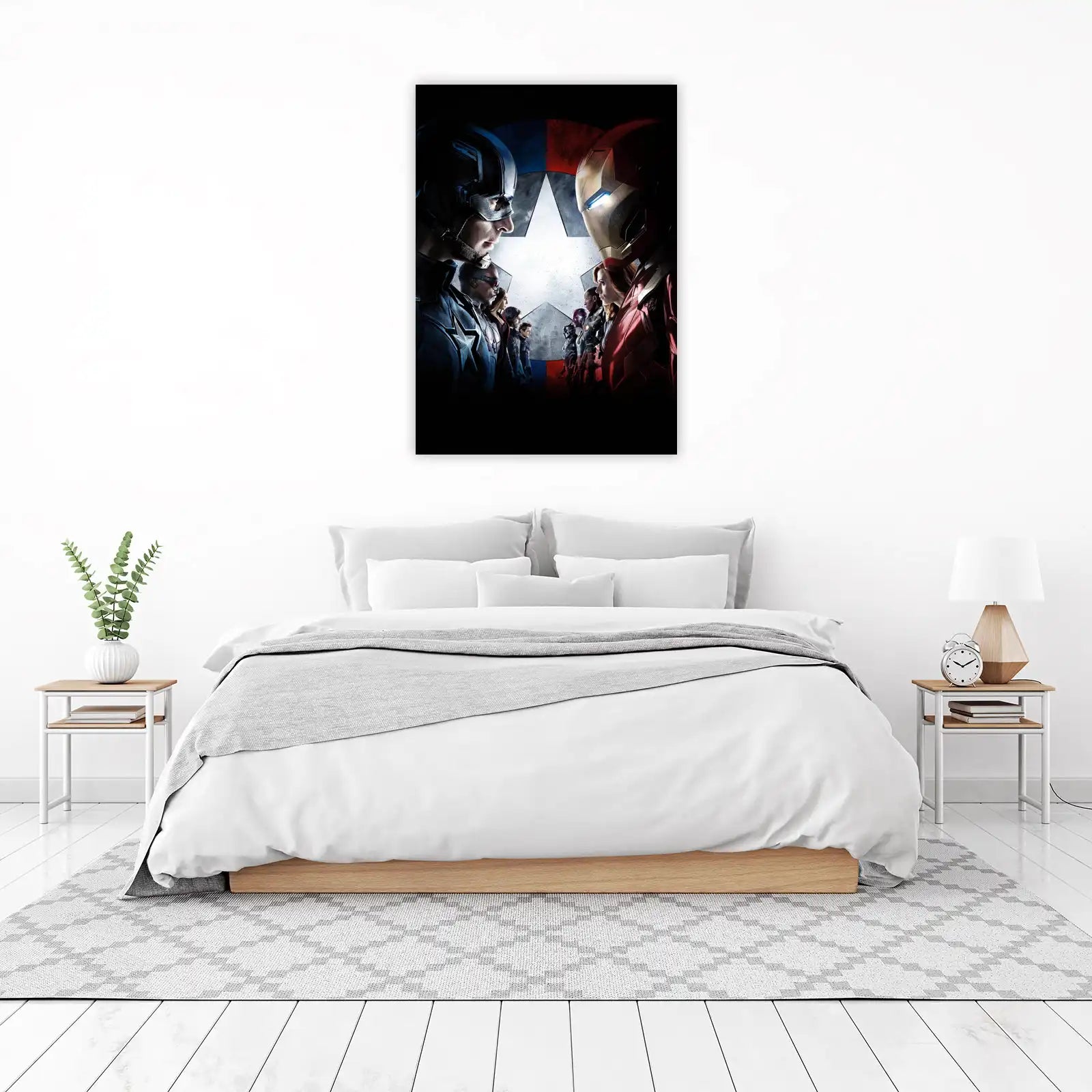 Epic Superhero Showdown Wall Art