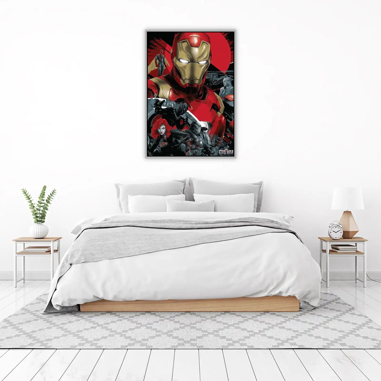 Marvel Civil War Epic Team Poster Wall Art