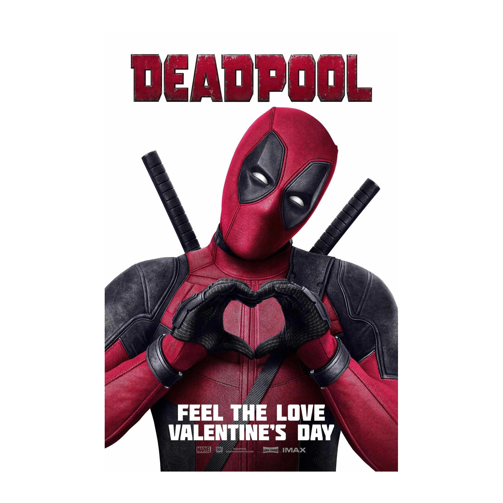 Deadpool "Feel the Love" Valentine's Day Wall Art