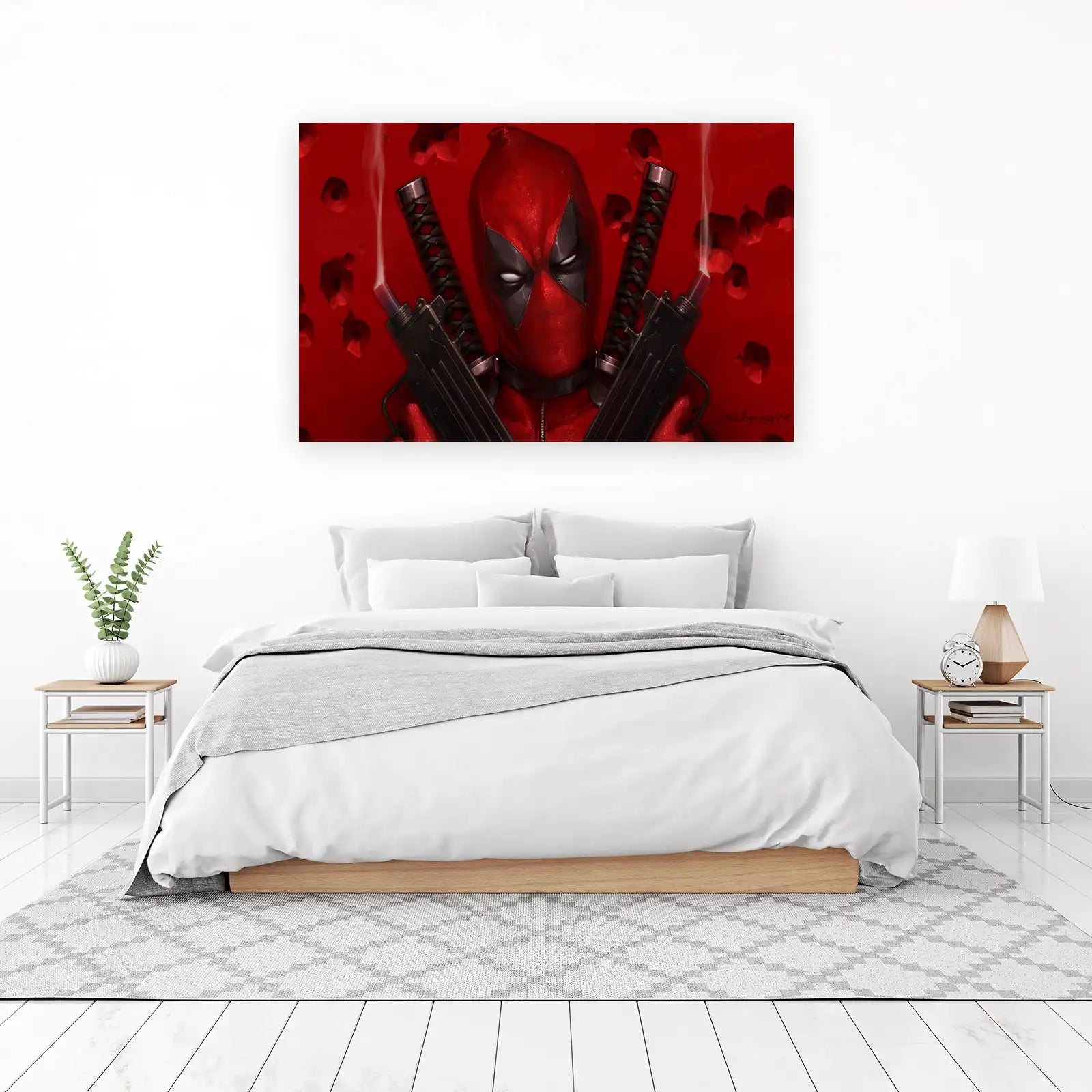 Deadpool Action Portrait Wall Art