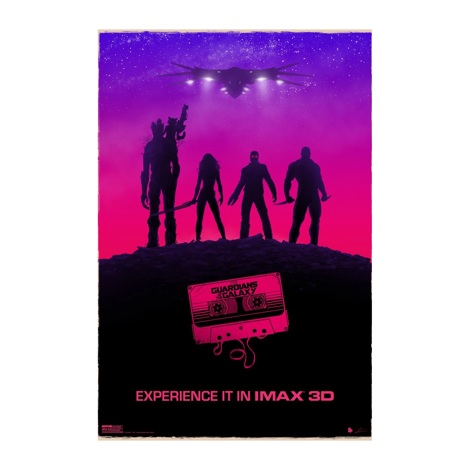 Guardians of the Galaxy Retro Cassette Wall Art