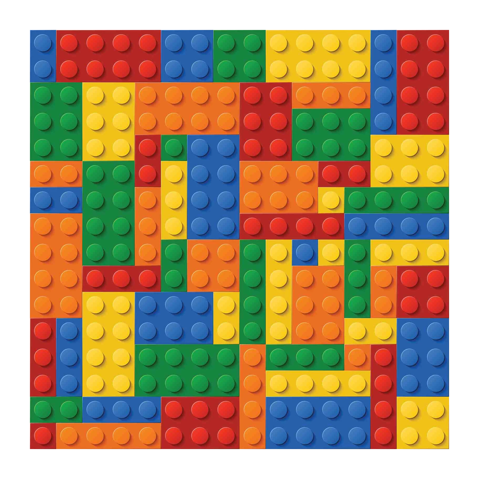 Colorful Building Blocks Wall Art
