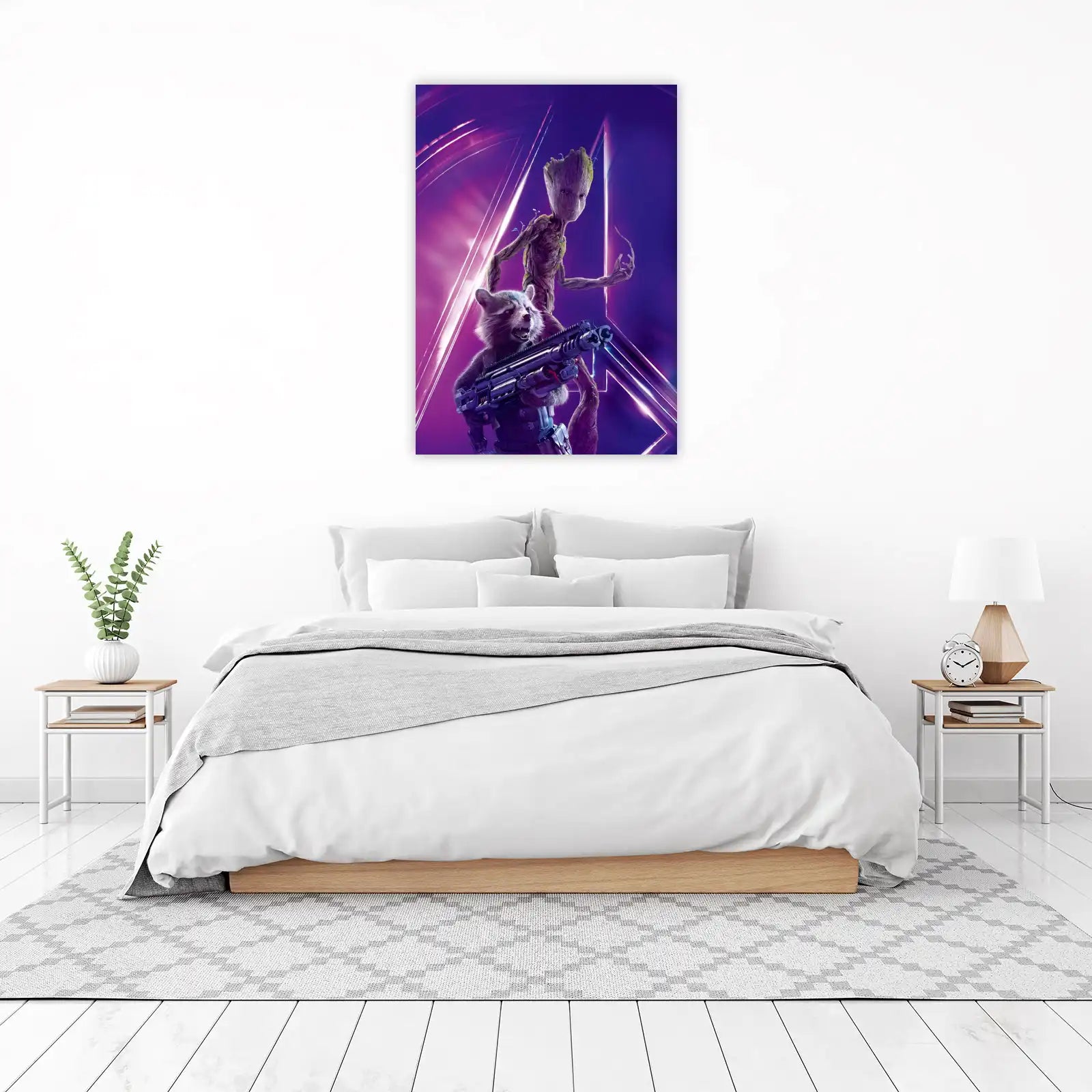 Groot & Rocket Cosmic Duo Wall Art
