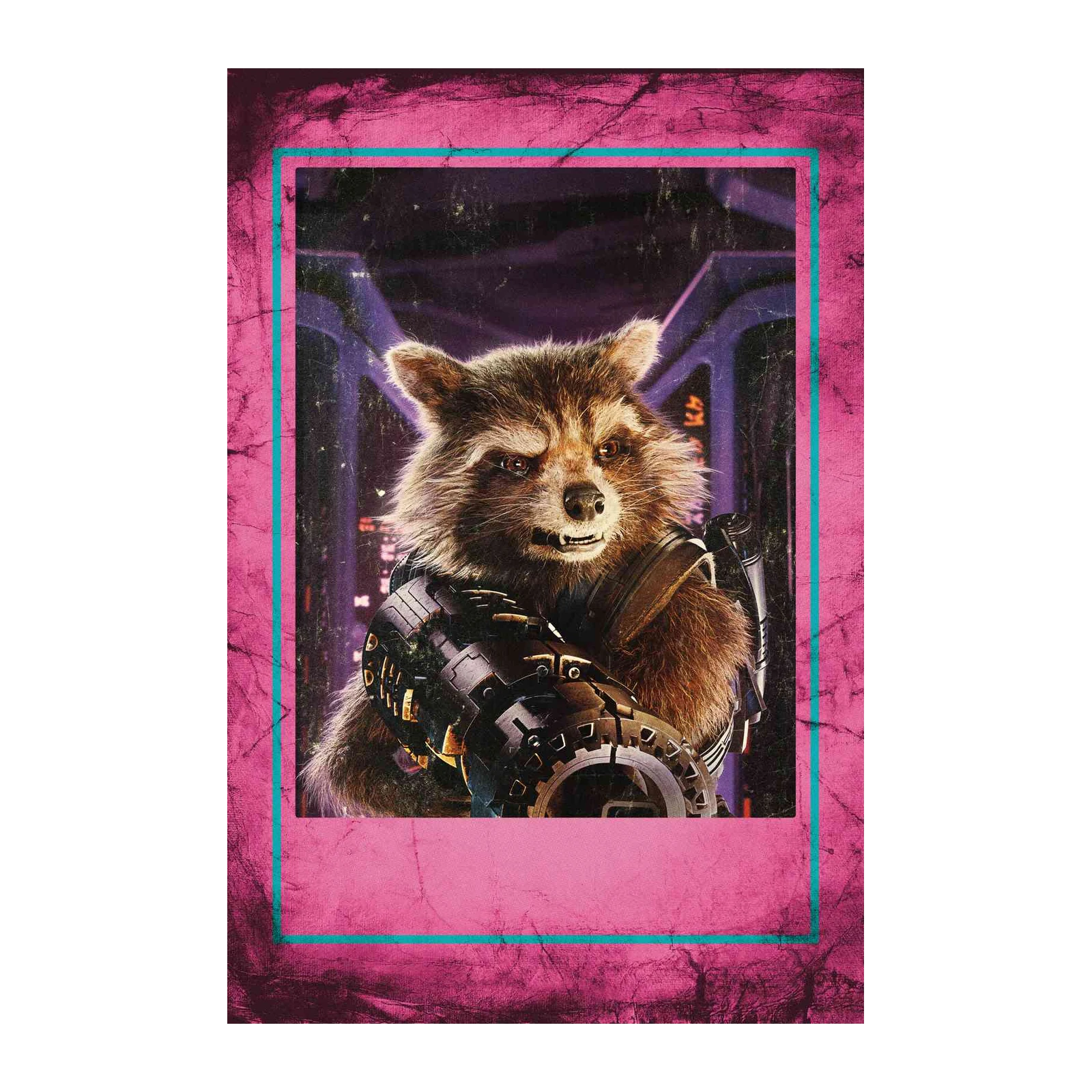 Rocket Raccoon Sci-Fi Warrior Wall Art