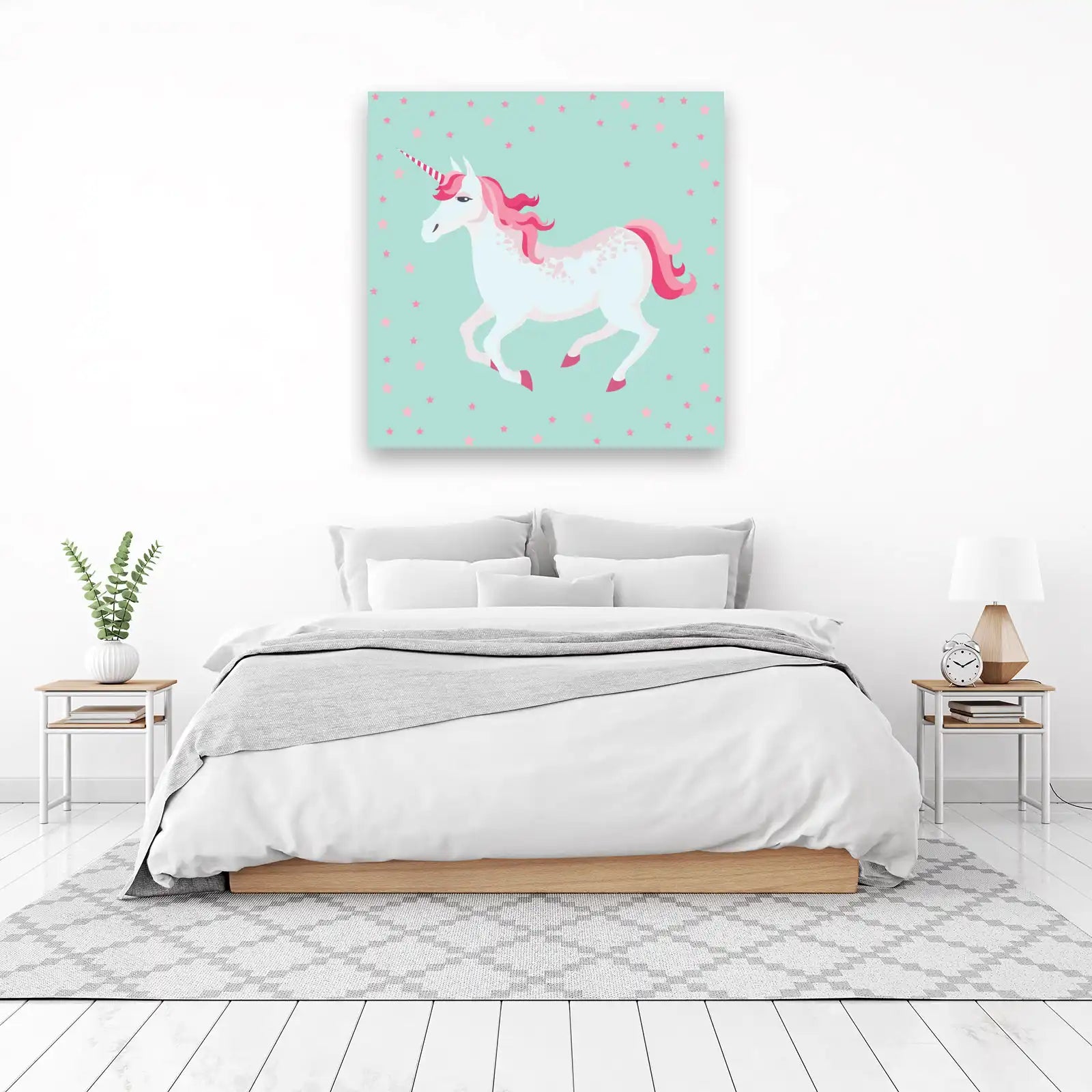 Enchanting Unicorn & Stars Wall Art
