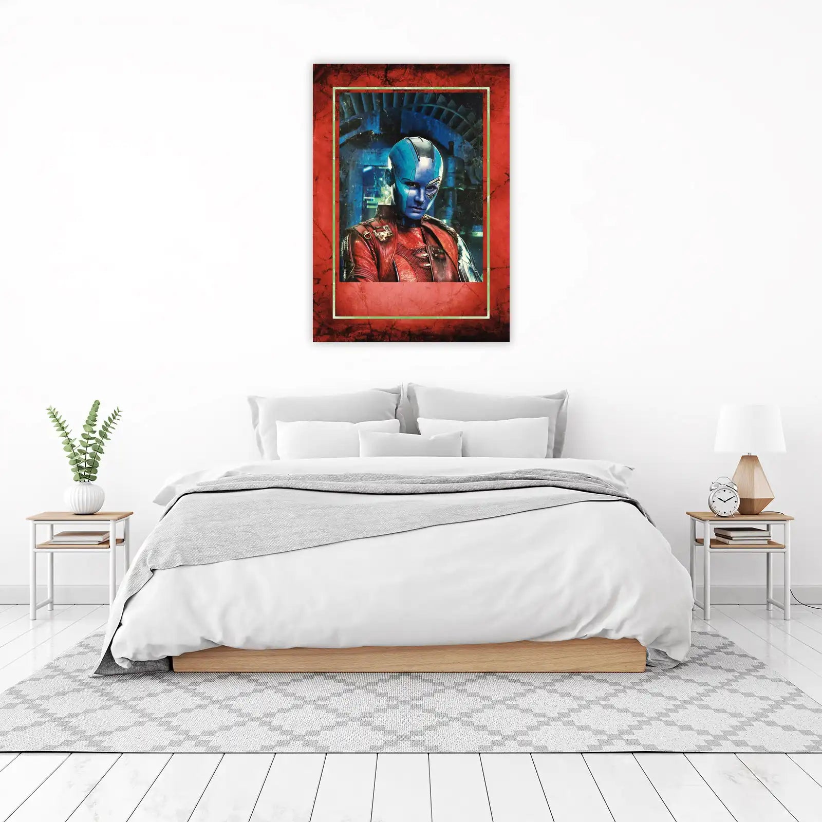 Nebula Cosmic Warrior Wall Art