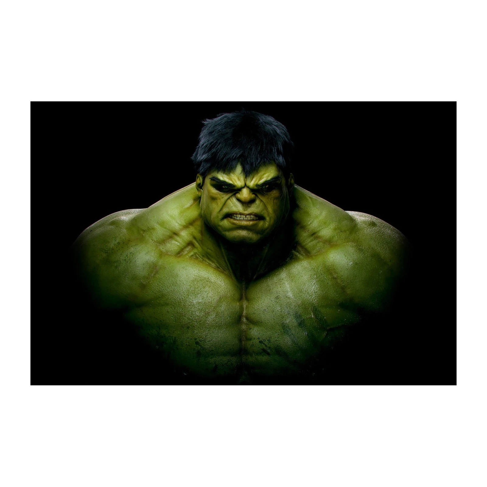 Furious Hulk Rage 3D Render Wall Art