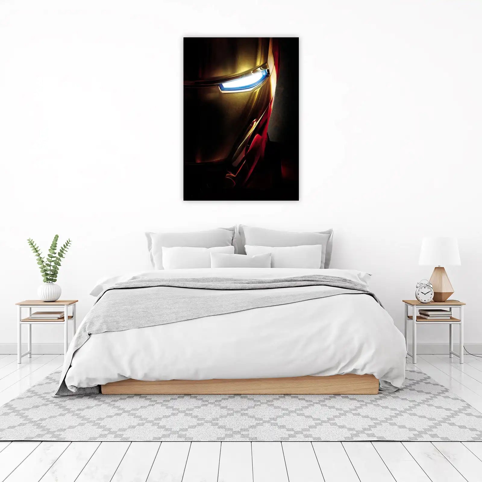 Iron Man Heroic Gaze Gold Wall Art
