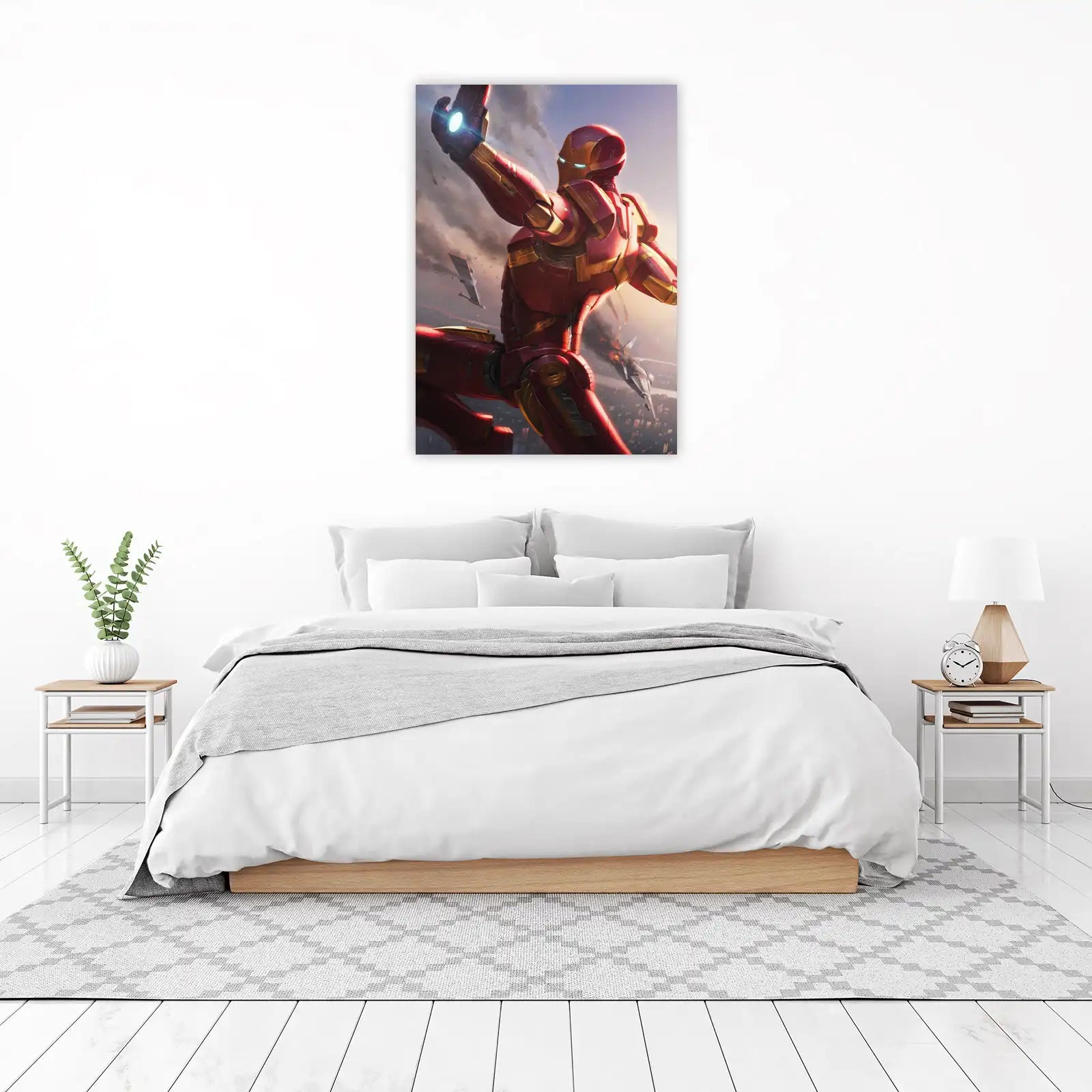 Epic Iron Man Action Red & Gold Wall Art
