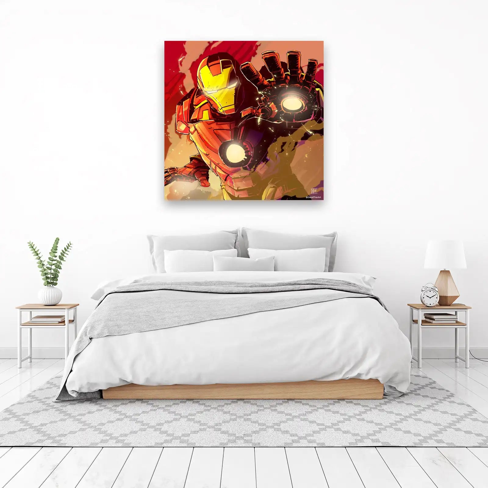 Iron Man Action Pose Wall Art Wall Art