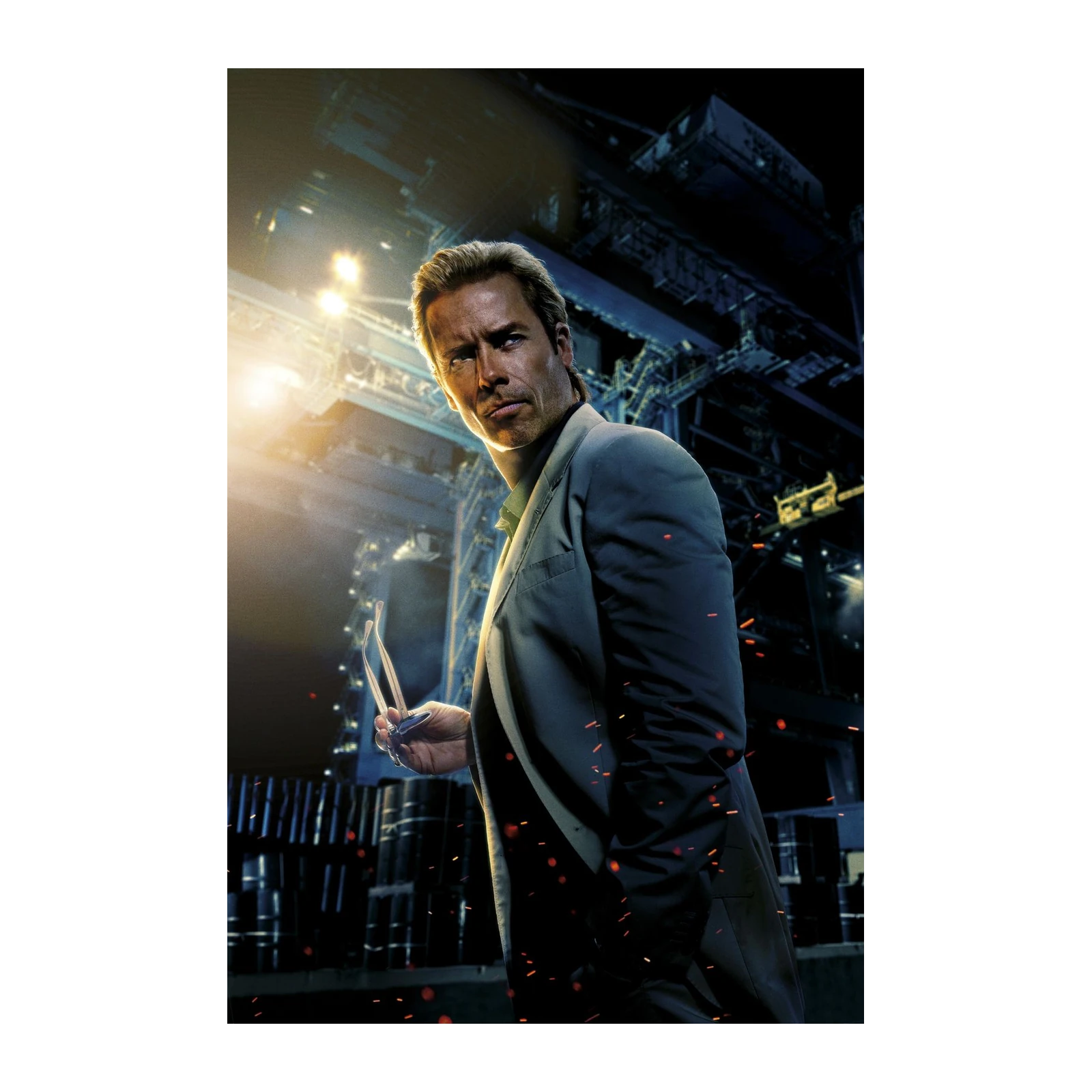 Intense Businessman Sci-Fi Portrait Wall Art