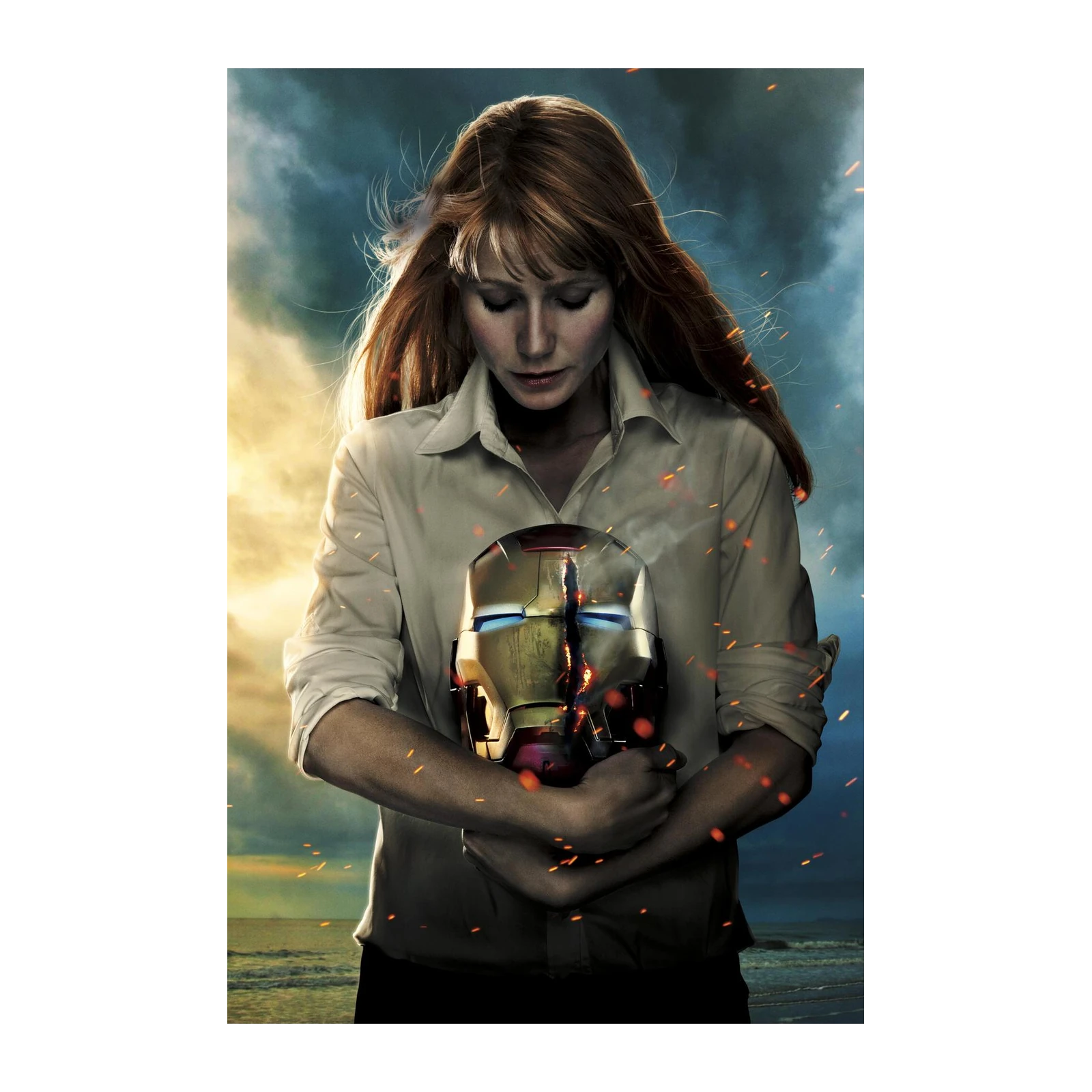 Pepper Potts & Iron Man Mask Wall Art