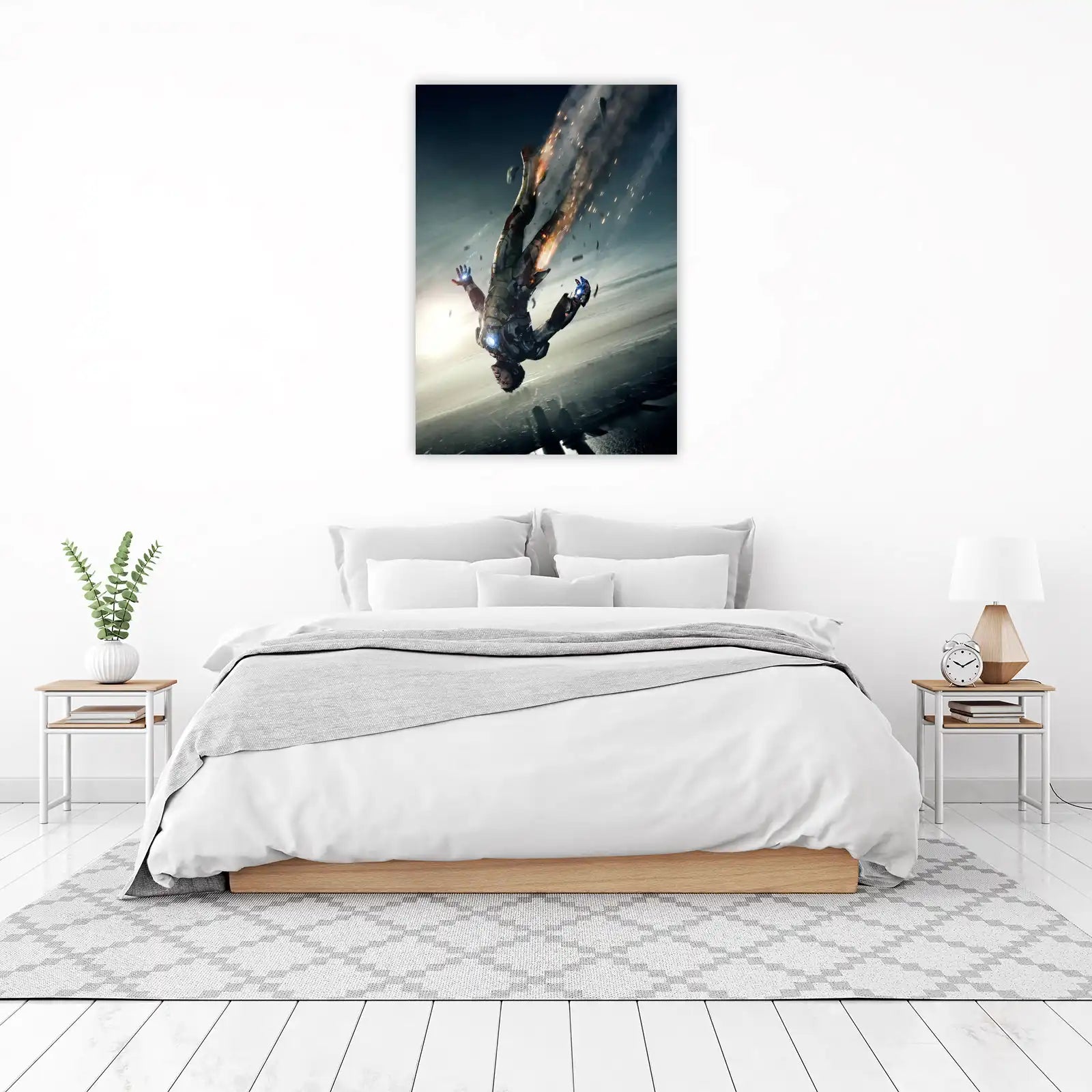 Epic Iron Man Falling Wall Art