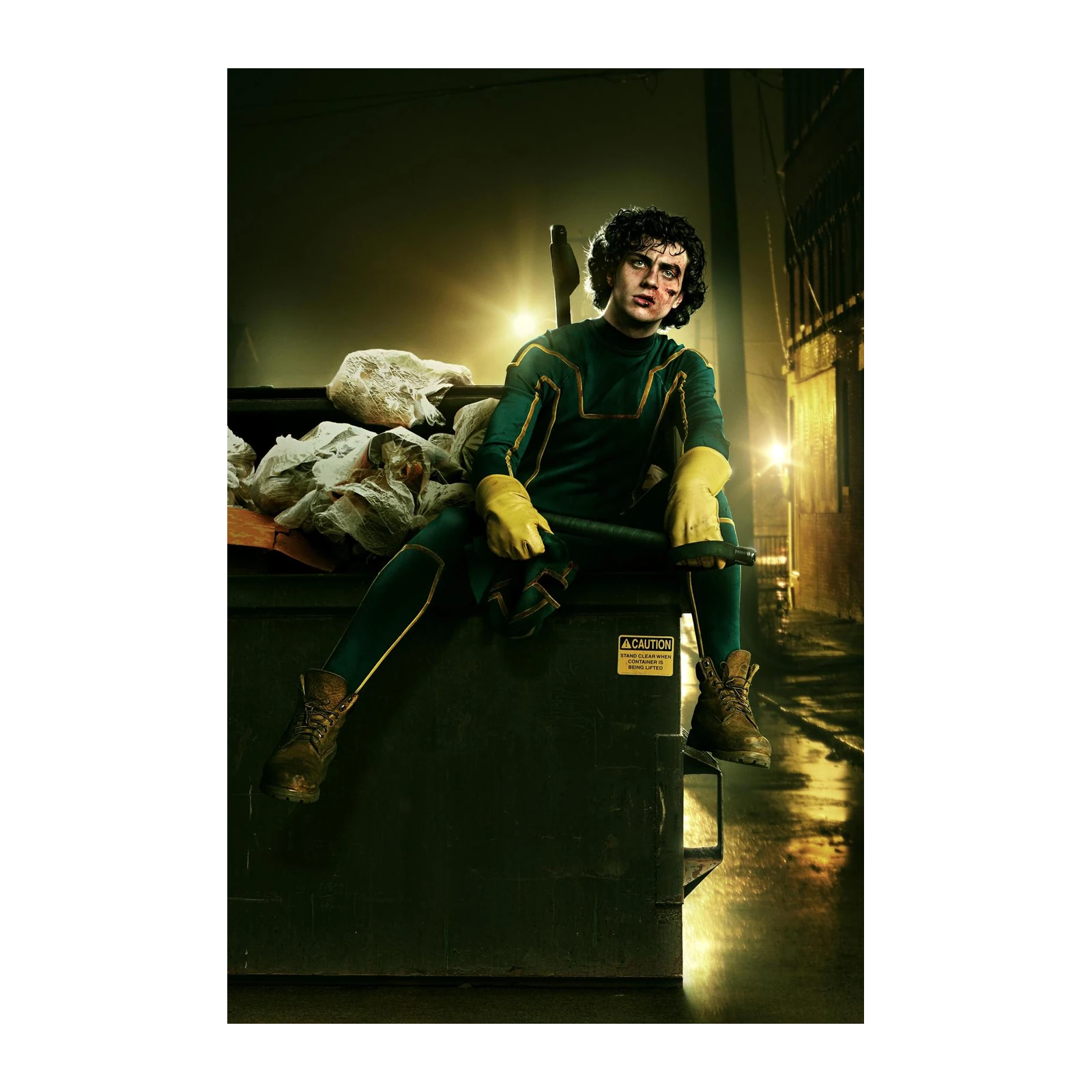 Urban Heroic Pose Kick-Ass Wall Art
