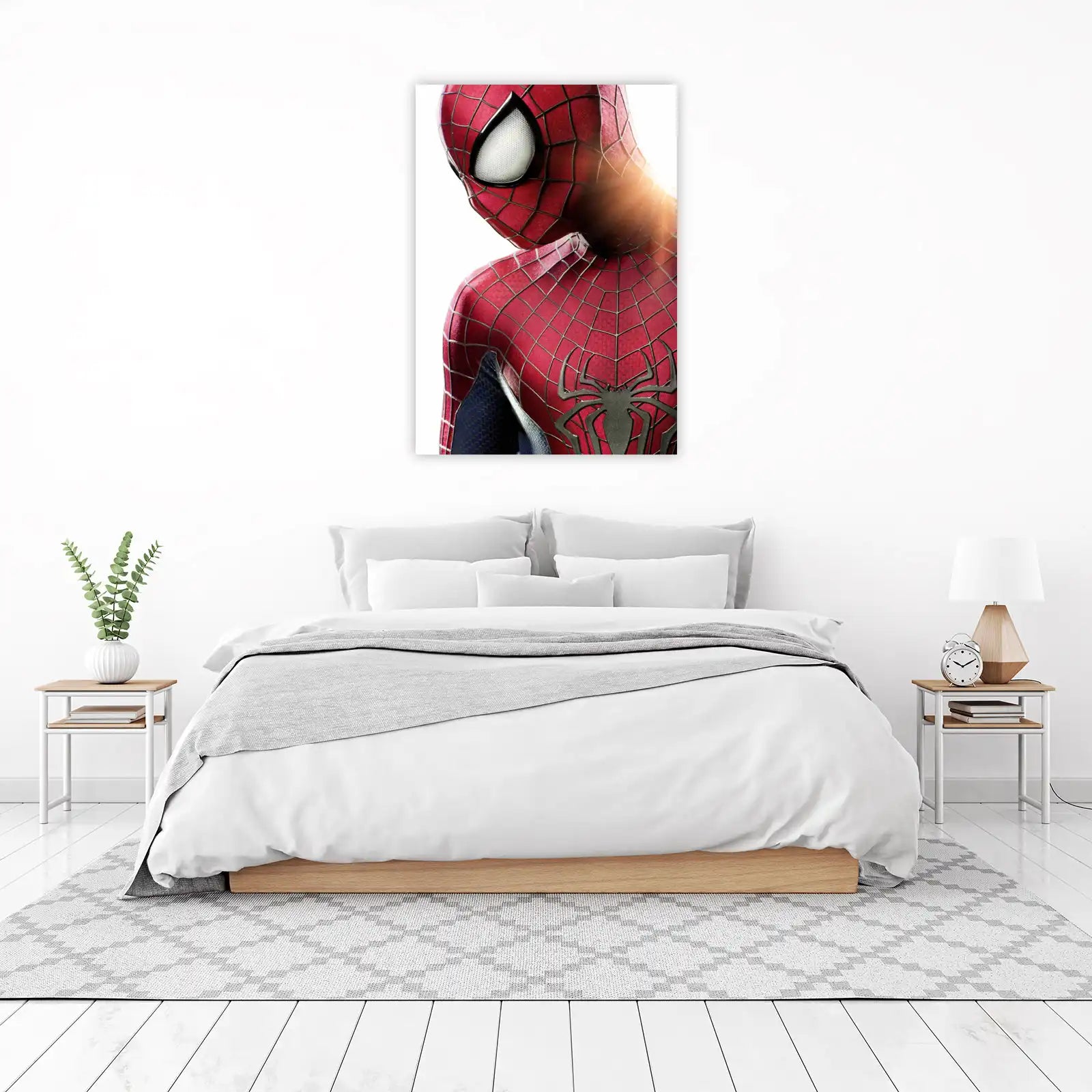 Dynamic Spiderman Red Suit Wall Art