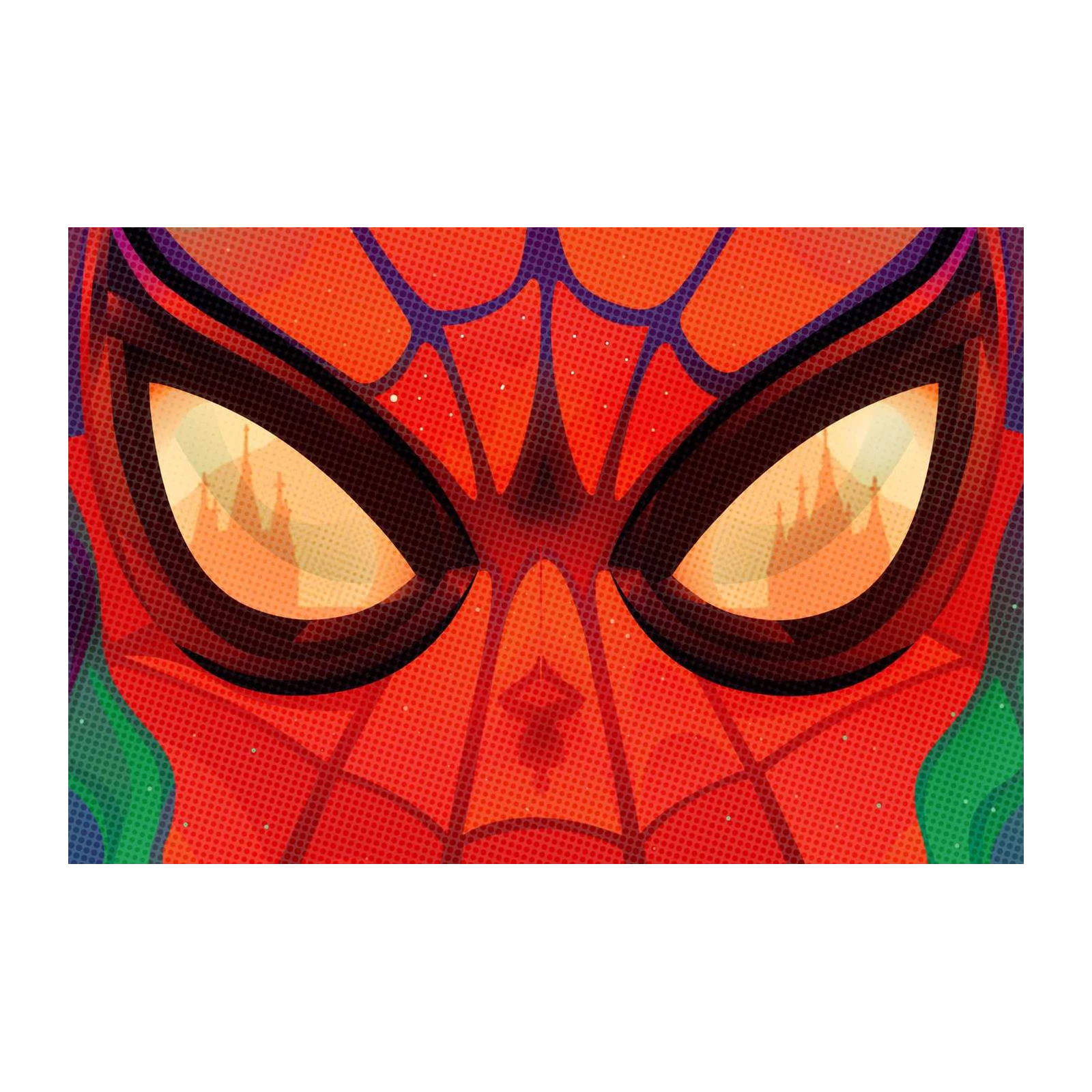 Spider-Man Halftone Pop Art Wall Art