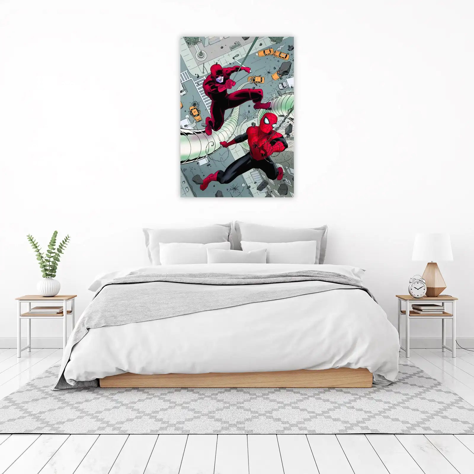 Spider-Man vs Daredevil Battle Wall Art