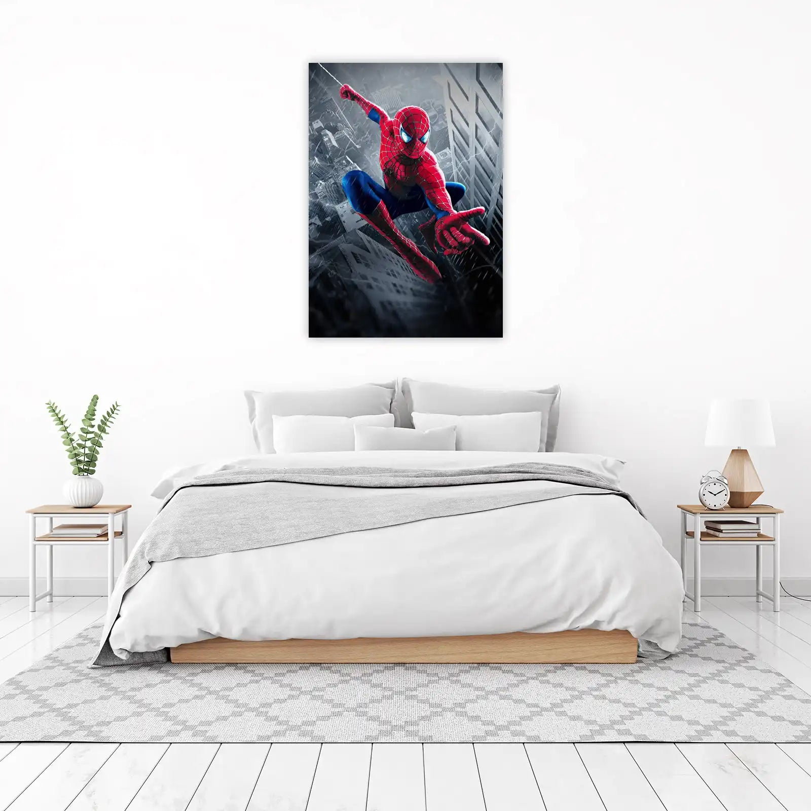 Dynamic Spider-Man City Swing Wall Art