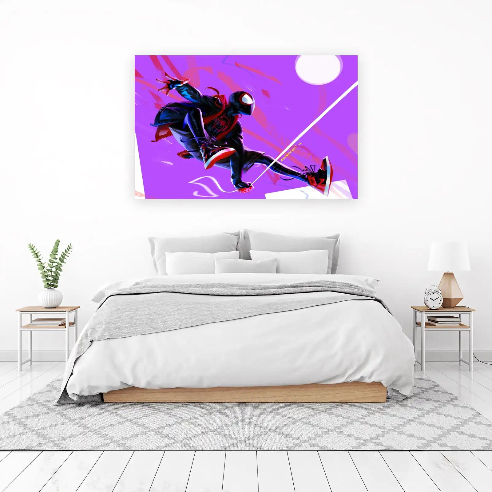 Miles Morales Action Pose Wall Art