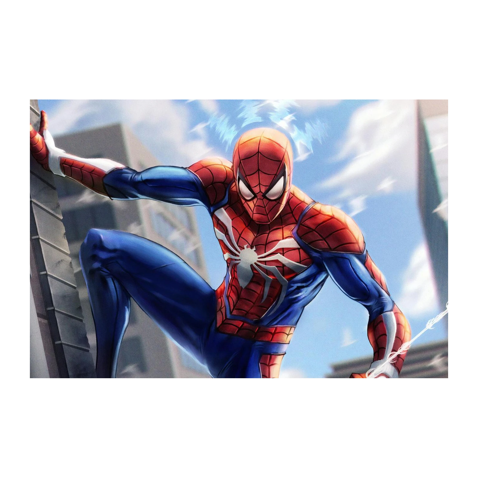 Dynamic Spiderman Wall Crawler Wall Art