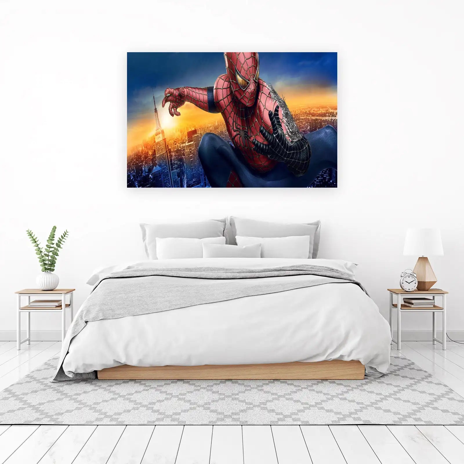 Spider-Man Cityscape Dynamic Action Wall Art
