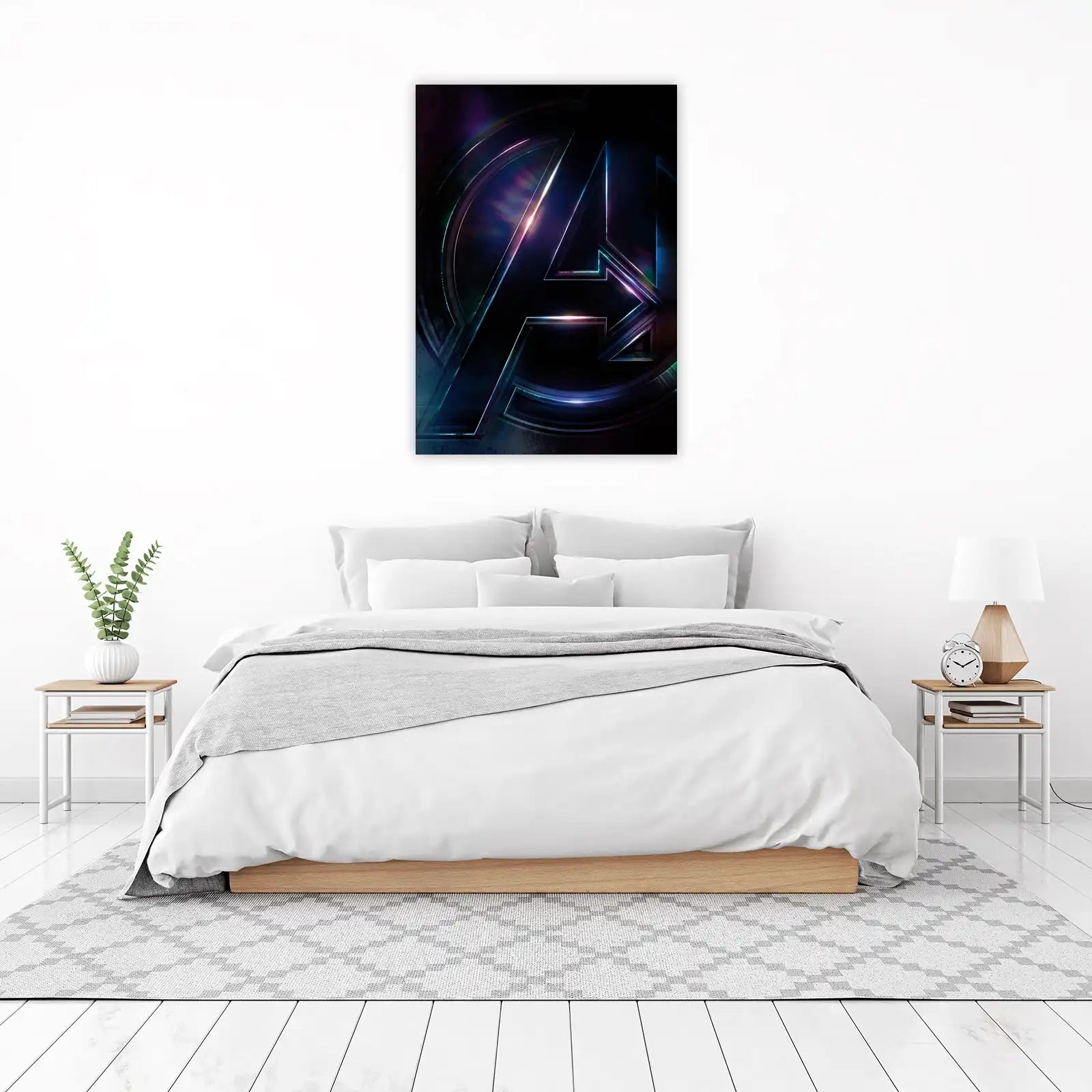 Epic Avengers Logo Metallic Aura Wall Art