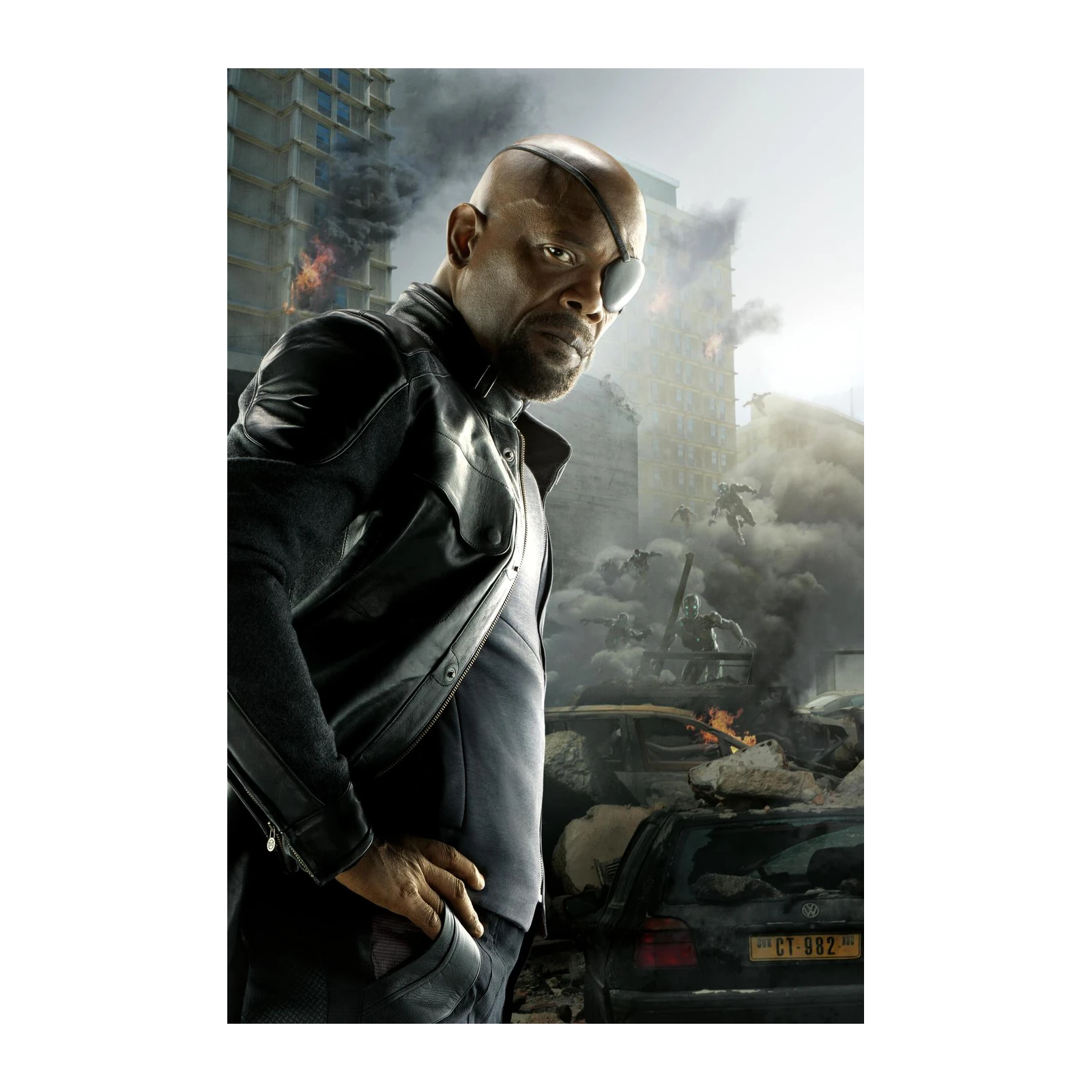 Nick Fury Action Scene Wall Art