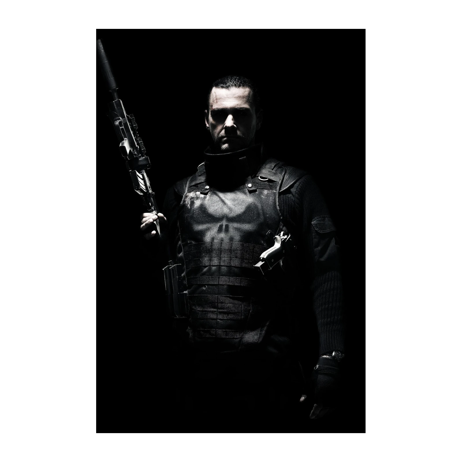 Punisher Vigilante Soldier Gun Wall Art