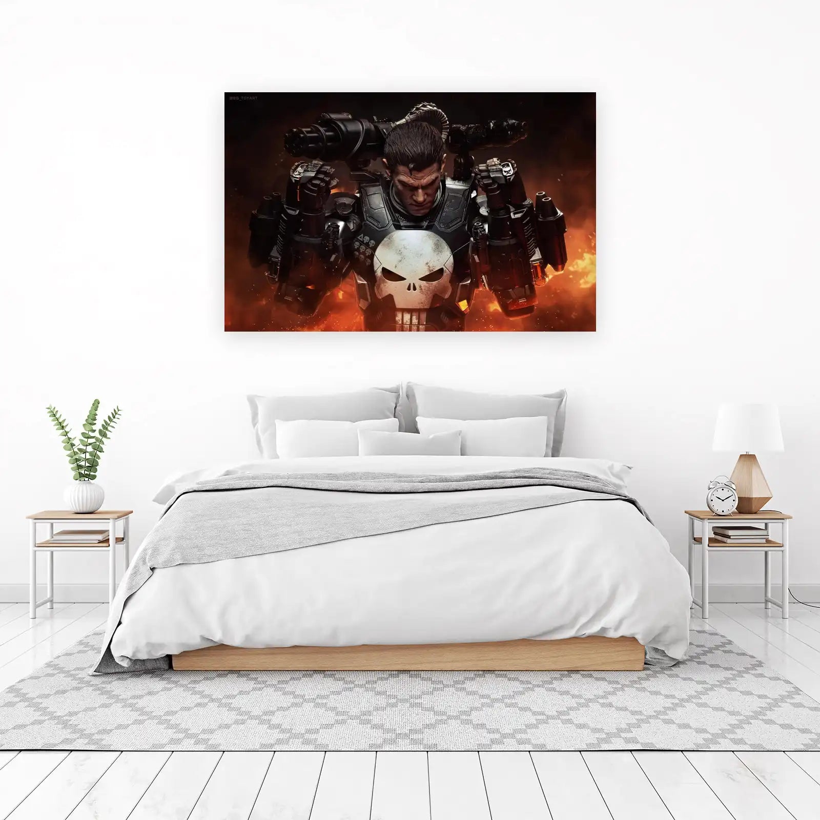 Punisher War Machine Armor Wall Art