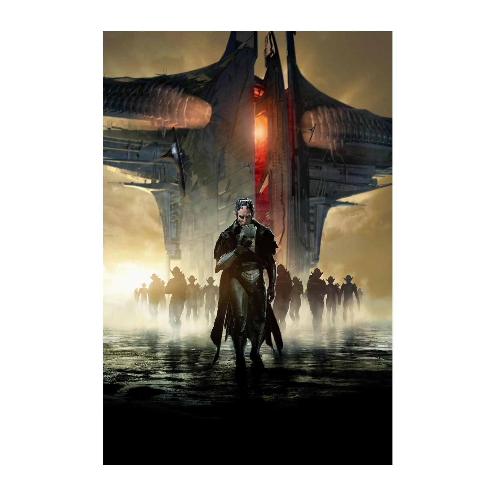 Epic Sci-Fi Soldier & Alien Army Wall Art